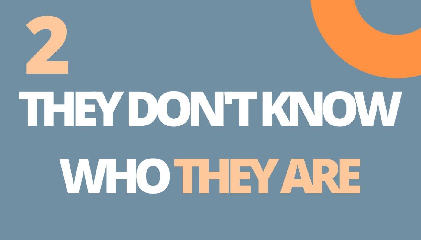 creators don't know what their identity is