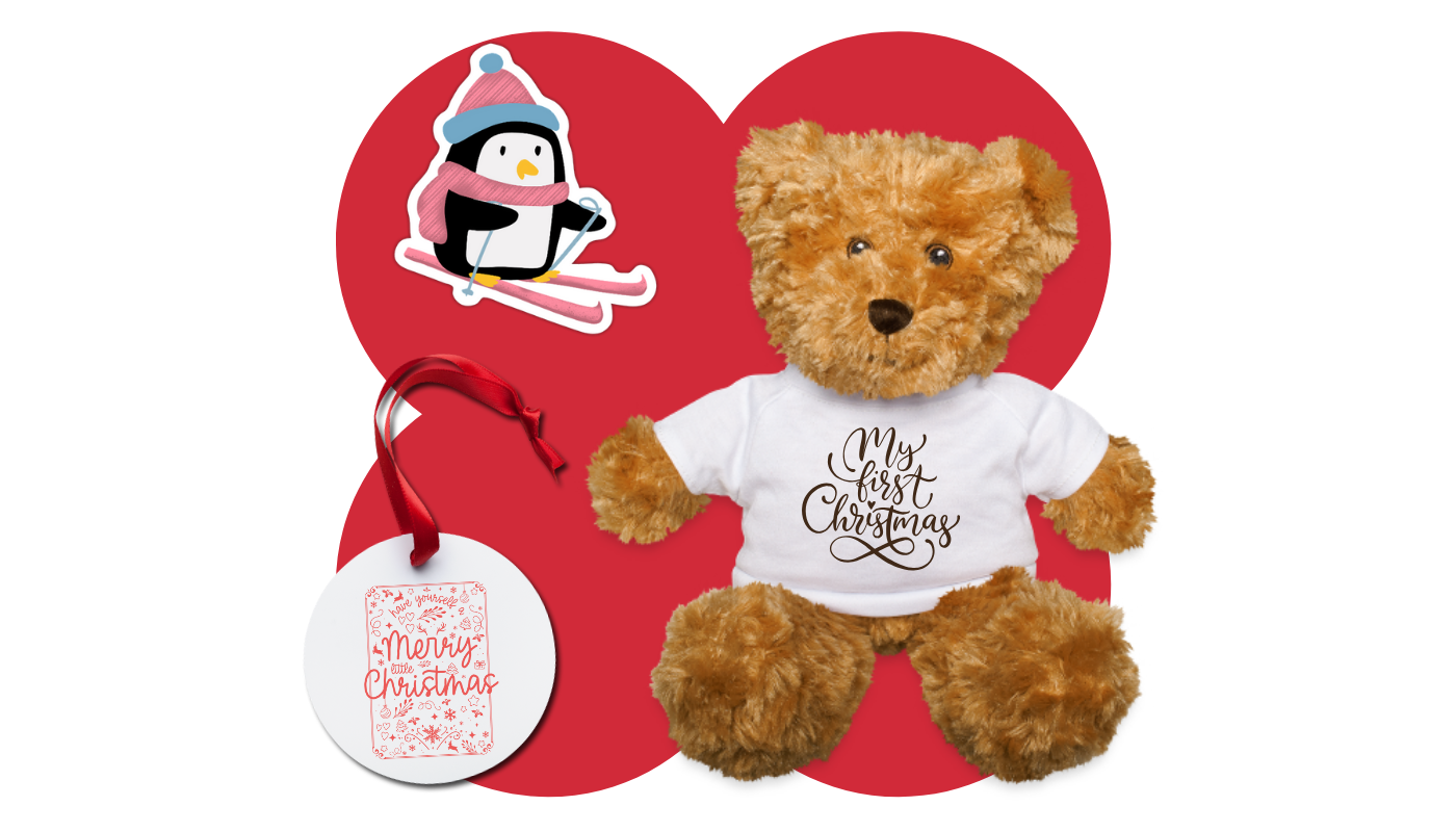 customizable plushie, ornament and sticker