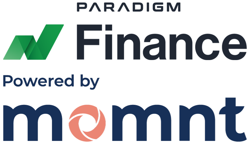 Paradigm Finance and Momnt Logos