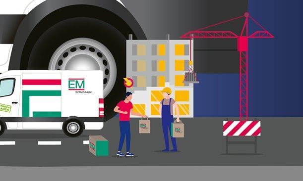 Baustelle Illustration