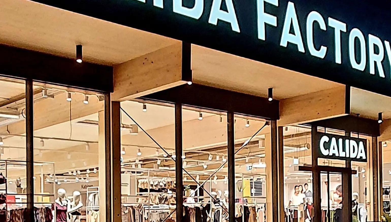 Progetto illuminotecnico CALIDA Factory Outlet
