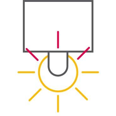 TL-D-Leuchtstofflampe: 3.100 lm bei 360°