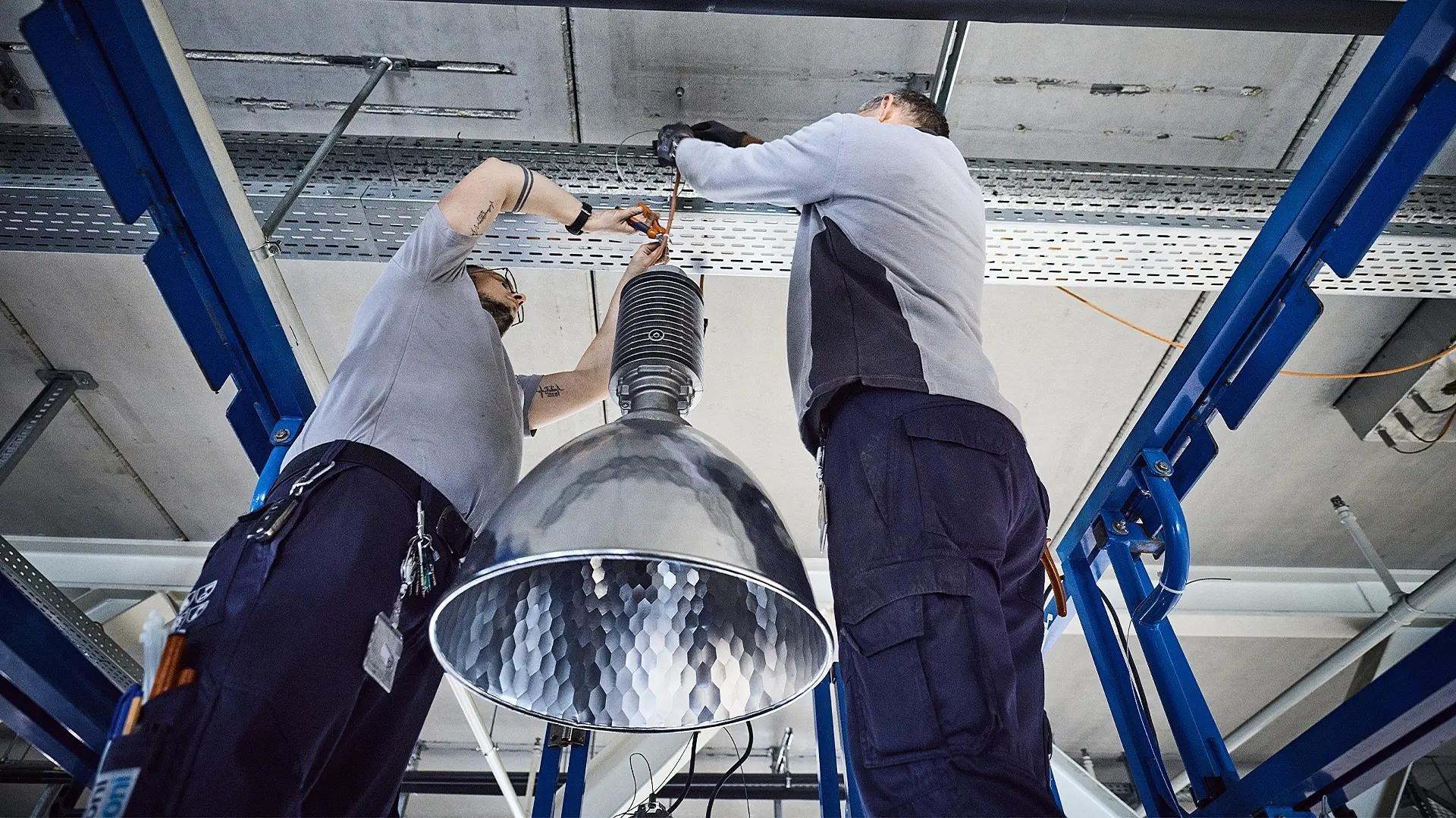 Montaggio di una lampada