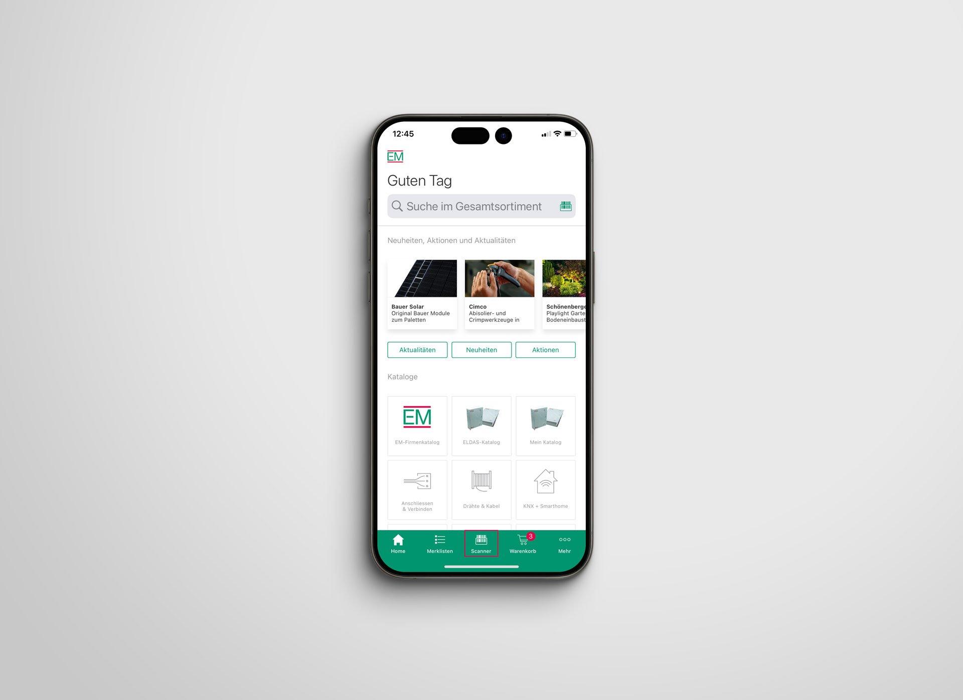 1. EM.App: vai alla voce «Scanner»