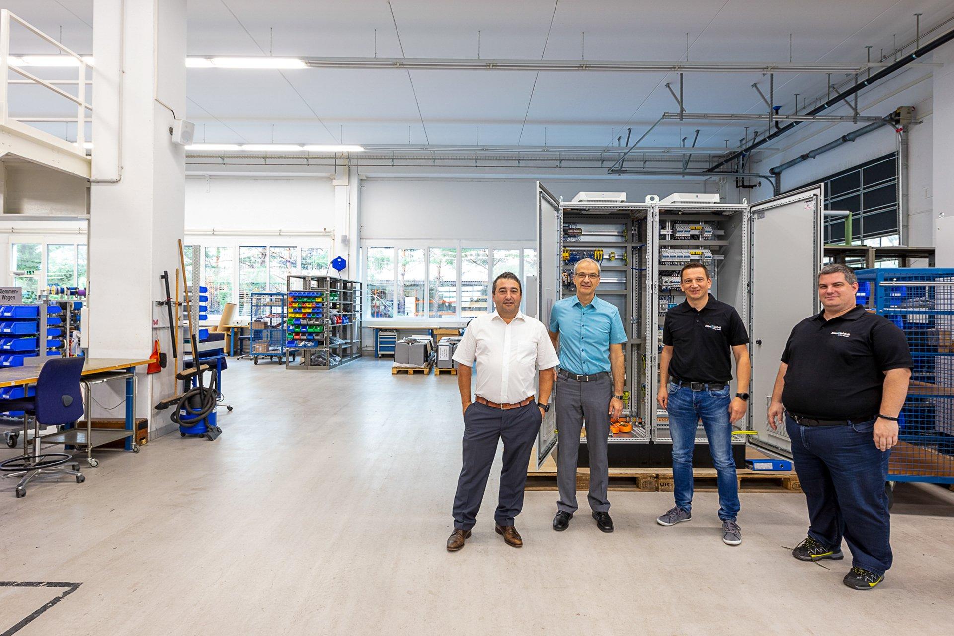 Da sinistra: Juan Marin, EM; Hanno Vogt, Andreas Corn, Sascha Bachmann, NeuElektrik