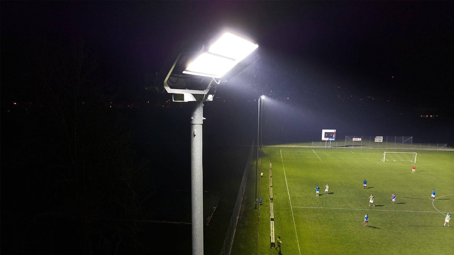 Referenz Lichtprojekt FC Langnau