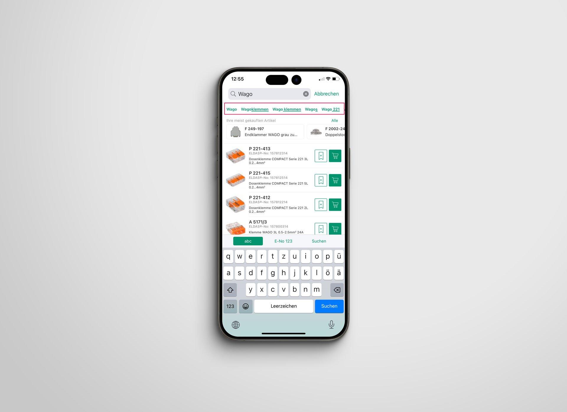 5. L’app propone subito dei suggerimenti