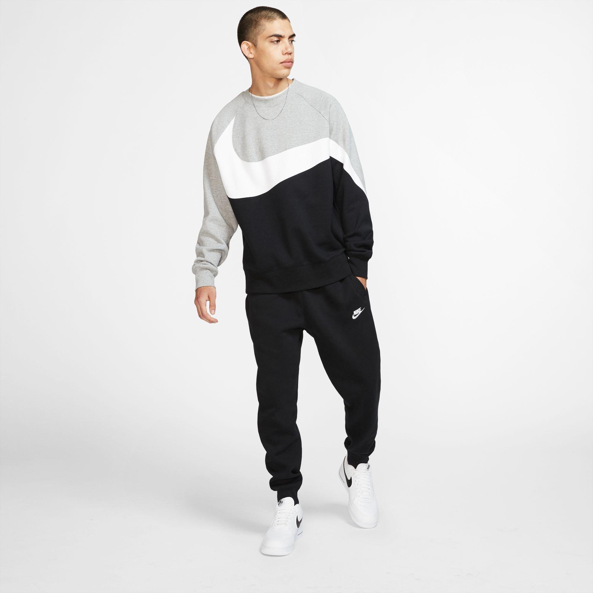 Mens Fleece Joggers in Ebony