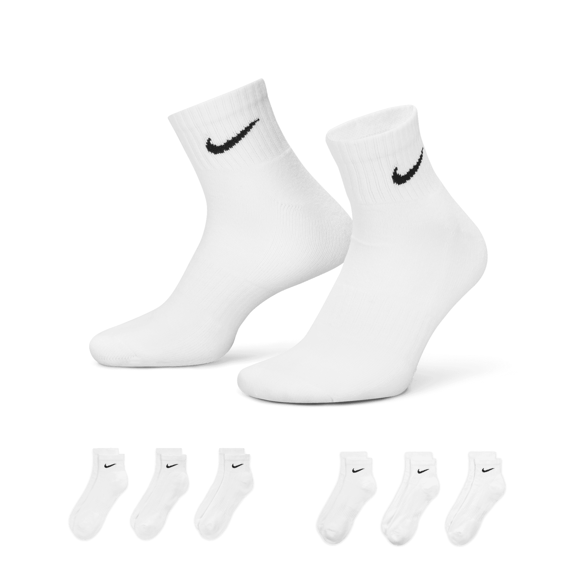 Nike Men's Everyday Plus Cushion Dri-FIT Training Ankle Socks 6