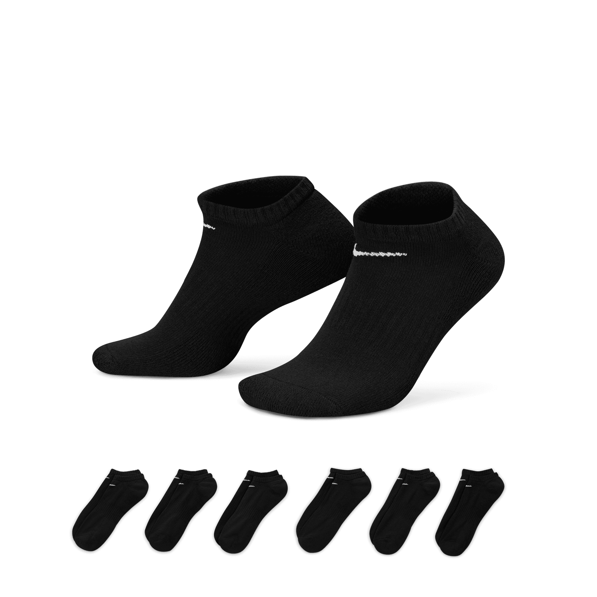 Black nike no show socks best sale