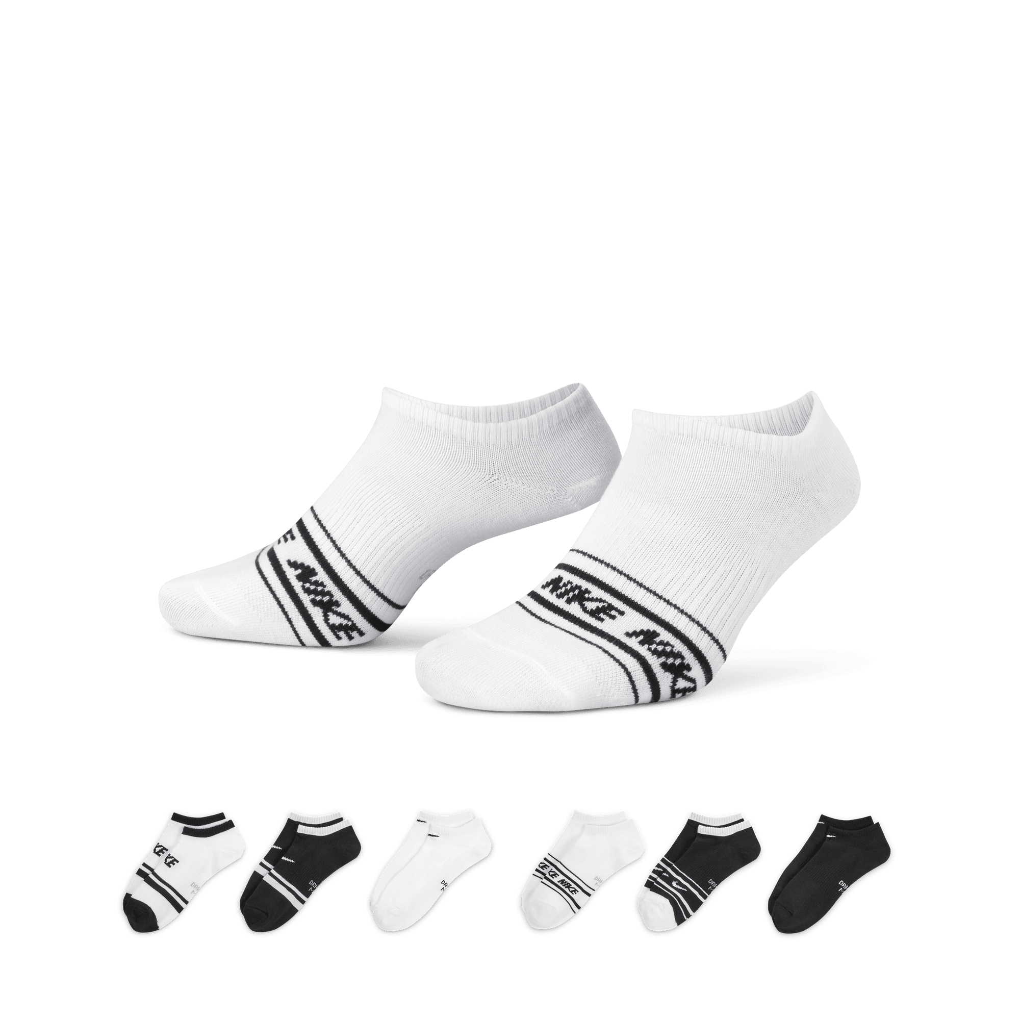 Nike no show 2024 socks 6 pack