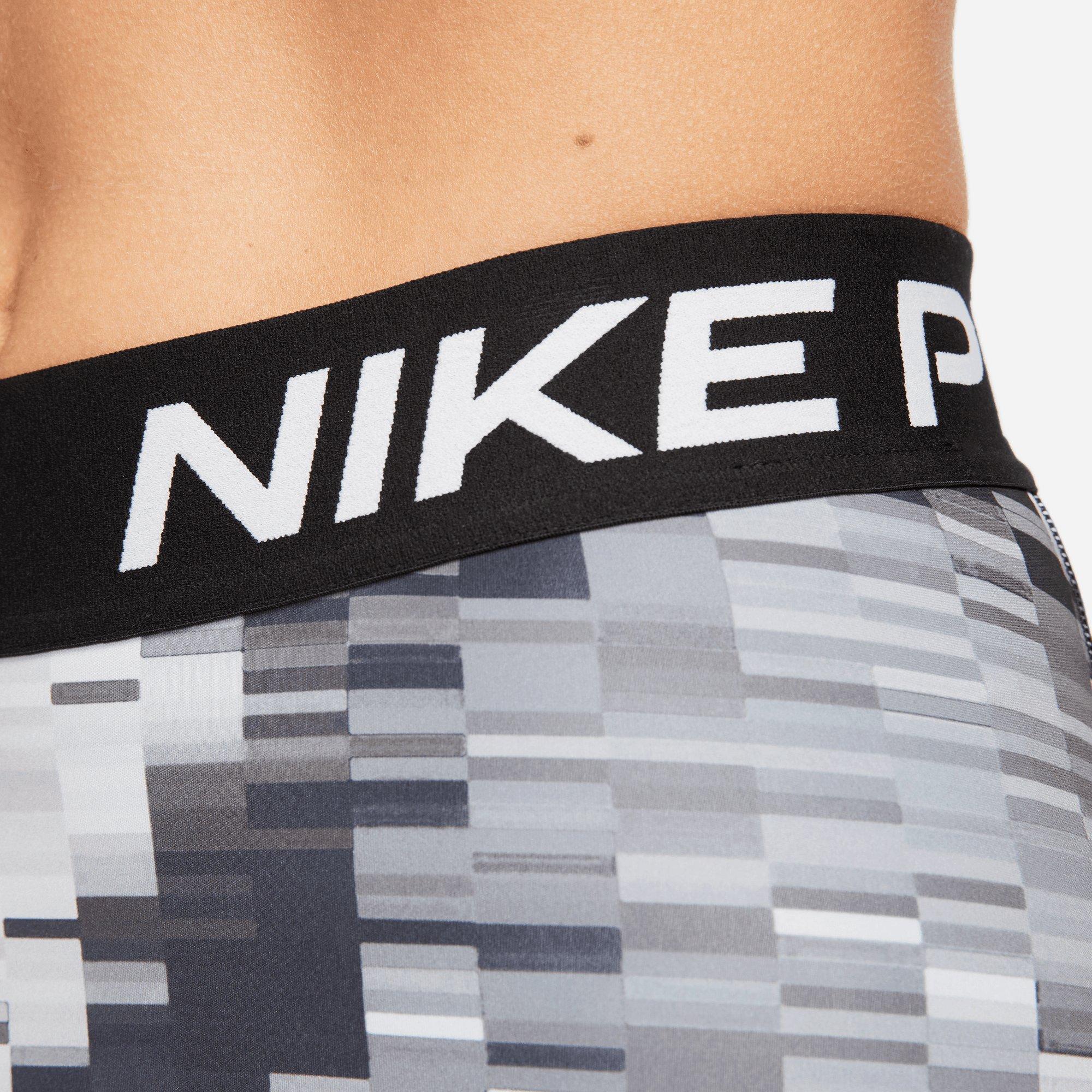 Nike Pro Training Shorts Dri-FIT Graphic - Black/White Woman