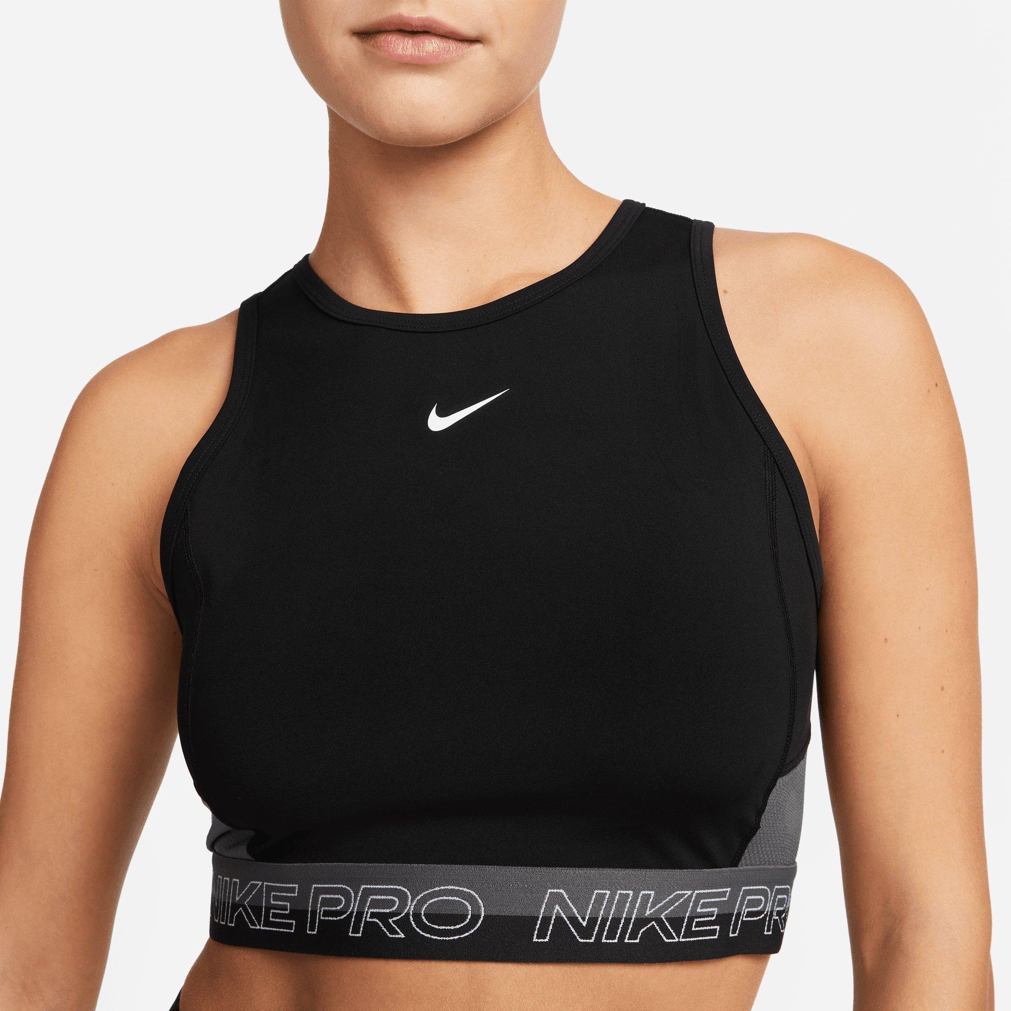 Nike Women's Pro Dri-FIT Women's Crop Shelf-Bra Tank Top (Plus Size) in  Green - ShopStyle