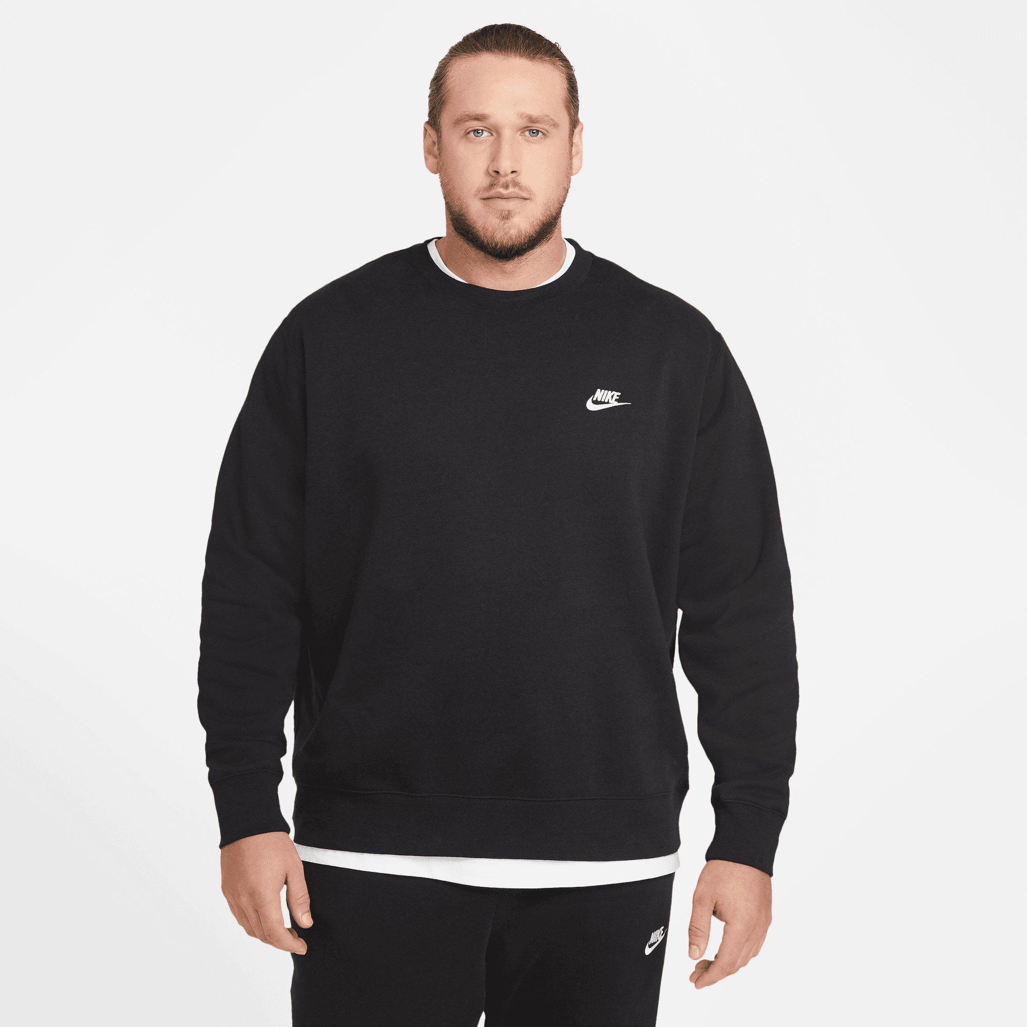 Nike crew hot sale fleece sweatshirt