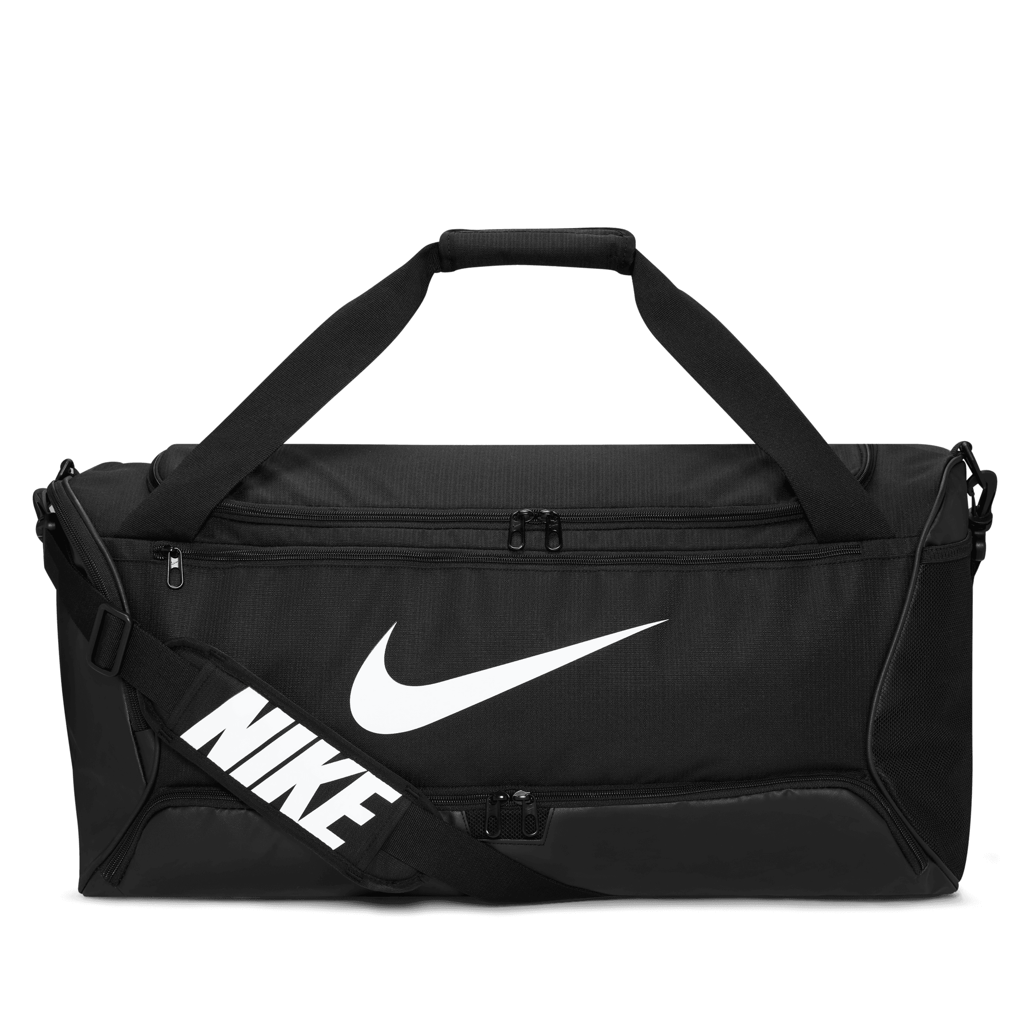 Nike Brasilia 9.5 Training Duffel Bag (Medium, 60L) Black / Black - White