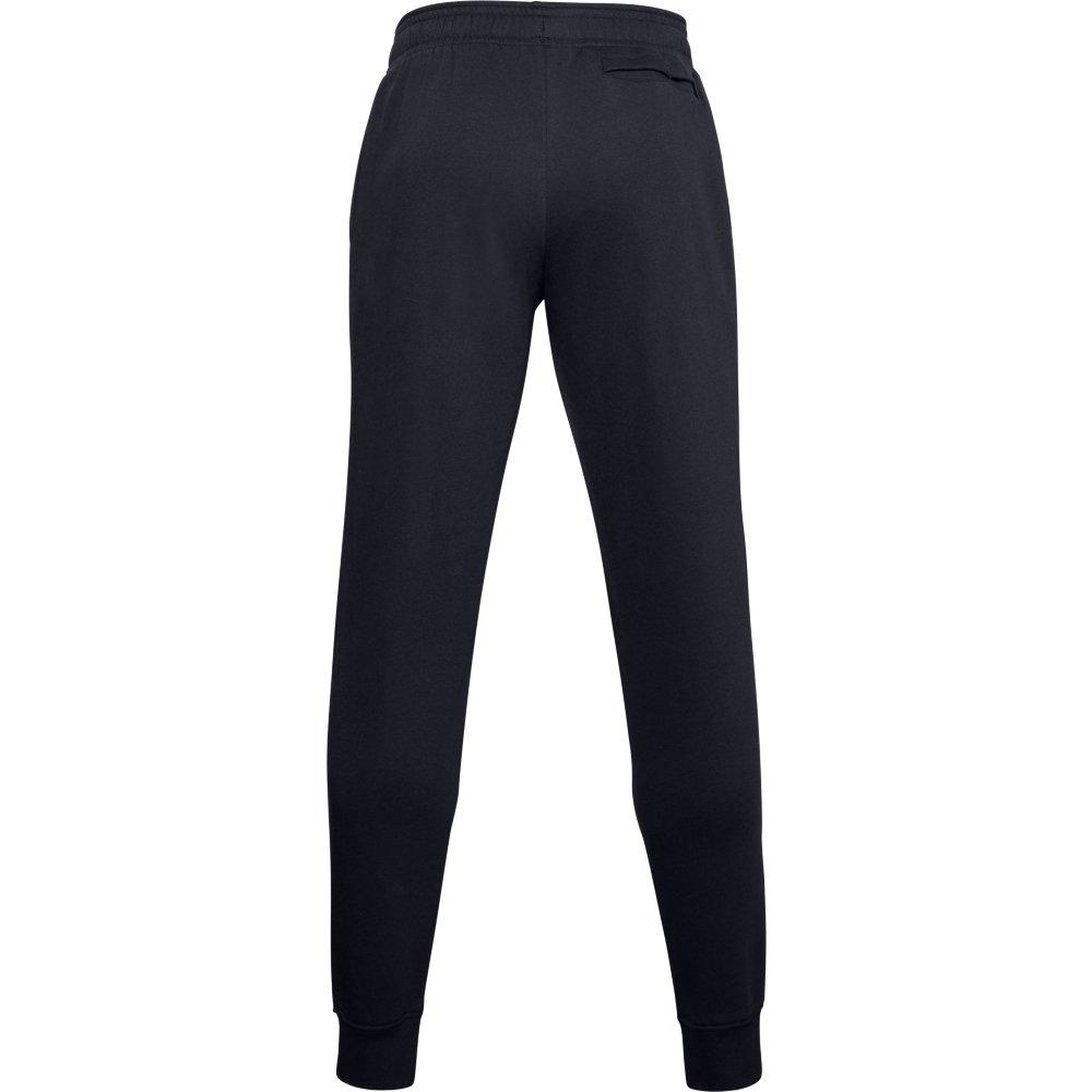 Mens sports pants Under Armour RIVAL TERRY JOGGER black