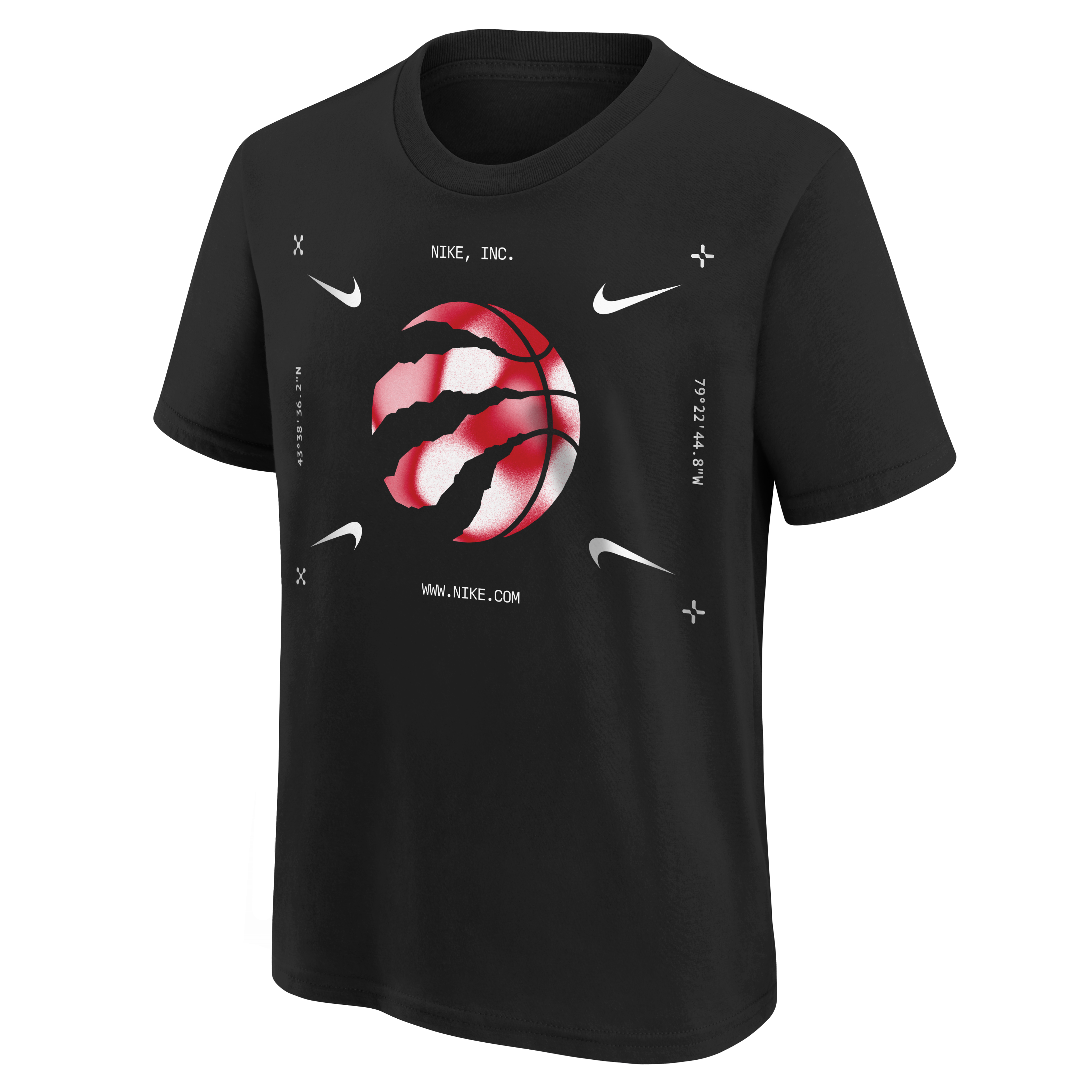 Nike Youth Toronto Raptors Essential Atc T Shirt in Black