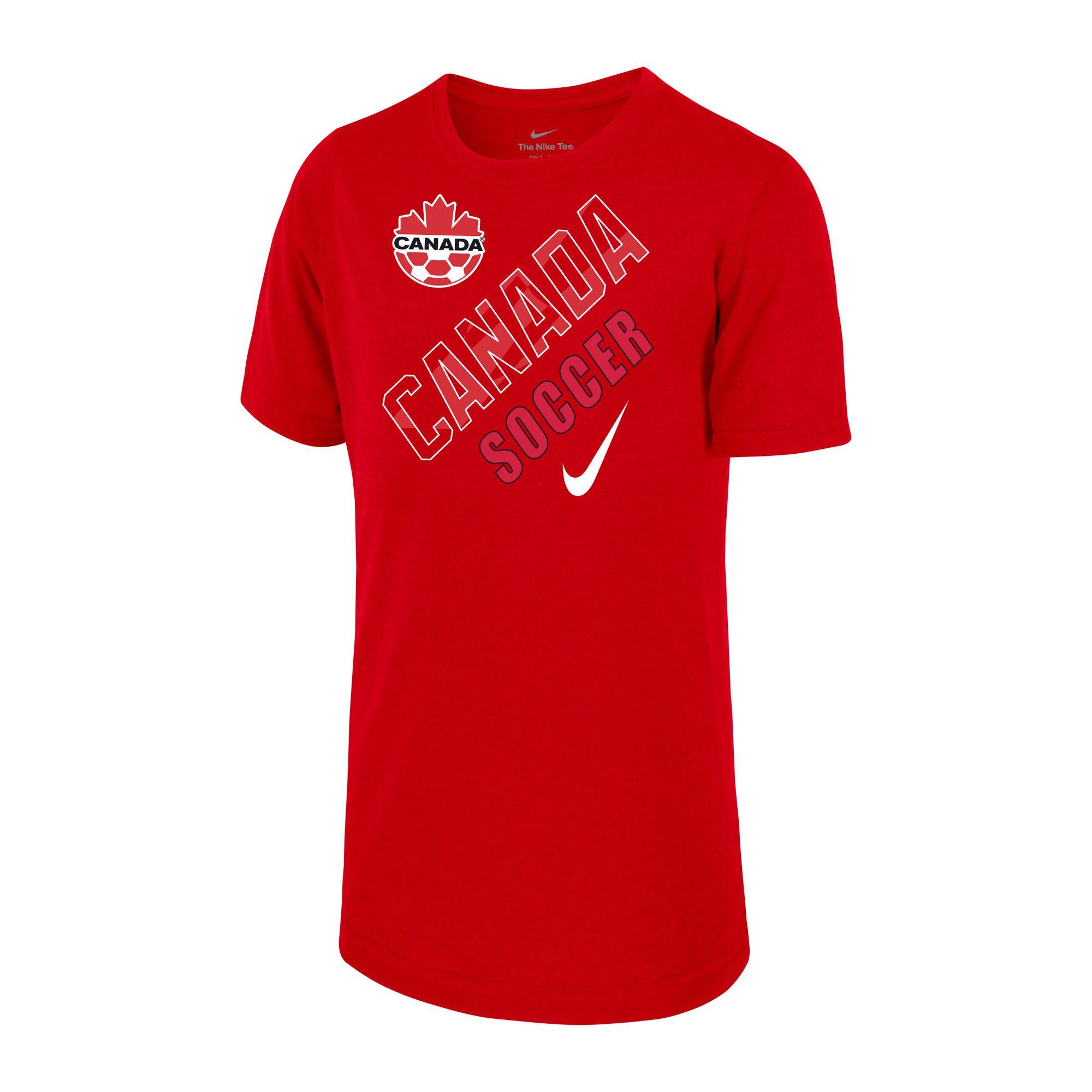 Boys Canada Soccer Dri-FIT Legend Short Sleeve T-Shirt from Nike