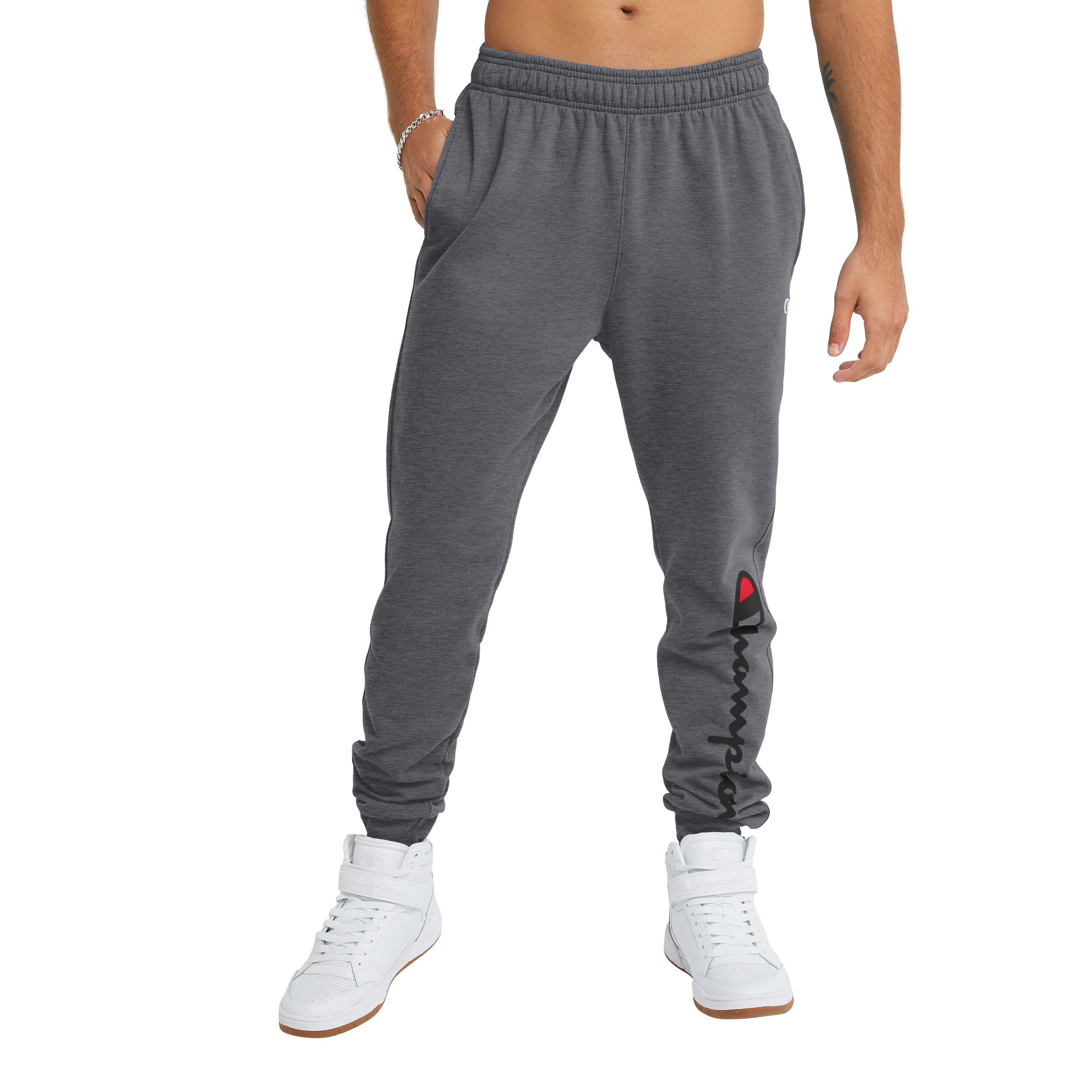 XFLWAM Sweatpants for Men Men's Active Basic Jogger Fleece Joggers Pants  Men Outdoor Pocket Drawstring Solid Color Sports Sweatpants Gray XXL