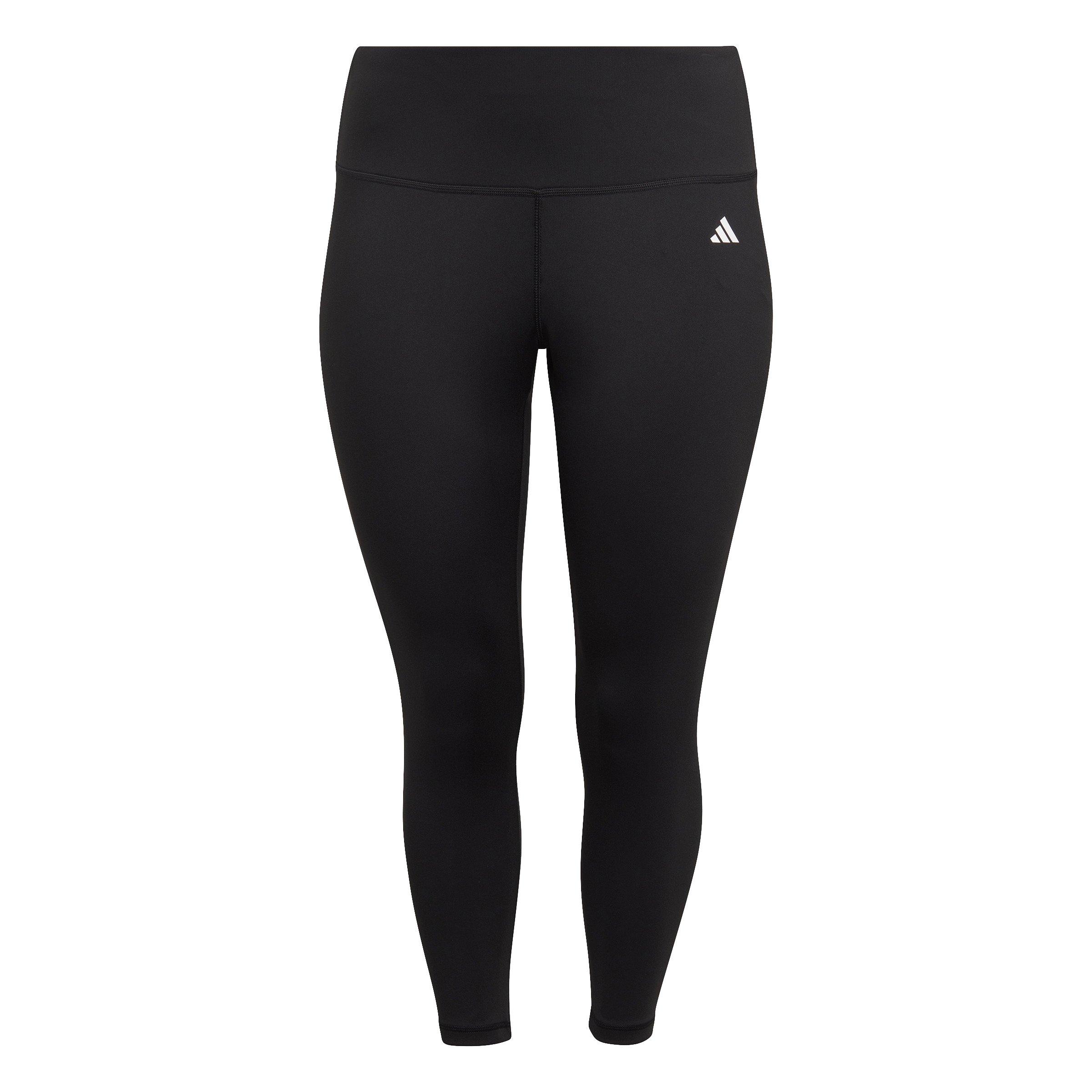 Adidas 3 Stripes Womens Black Leggings Gym Yoga Running Pants size
