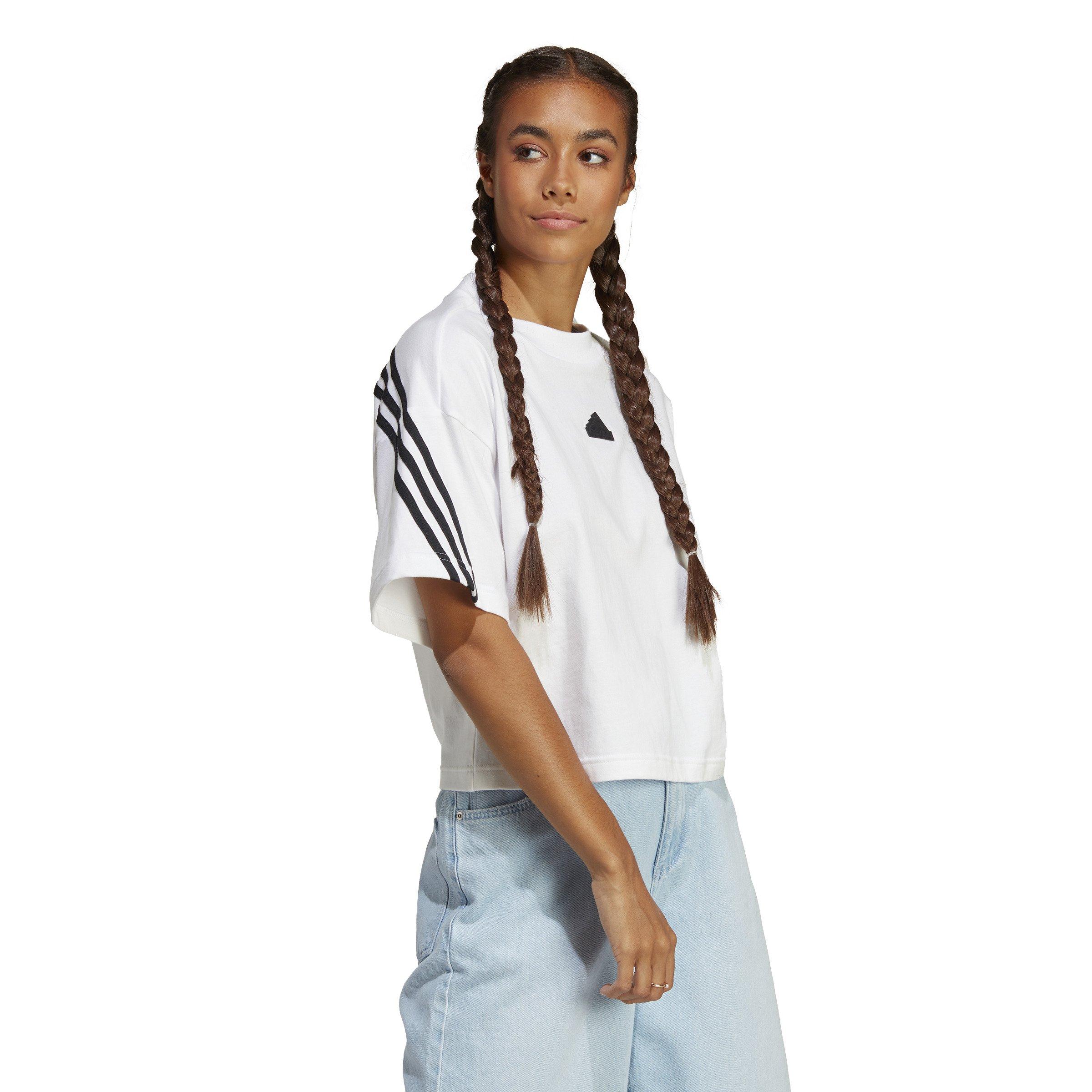 Women's Future Icon 3 Stripe Cropped Tee