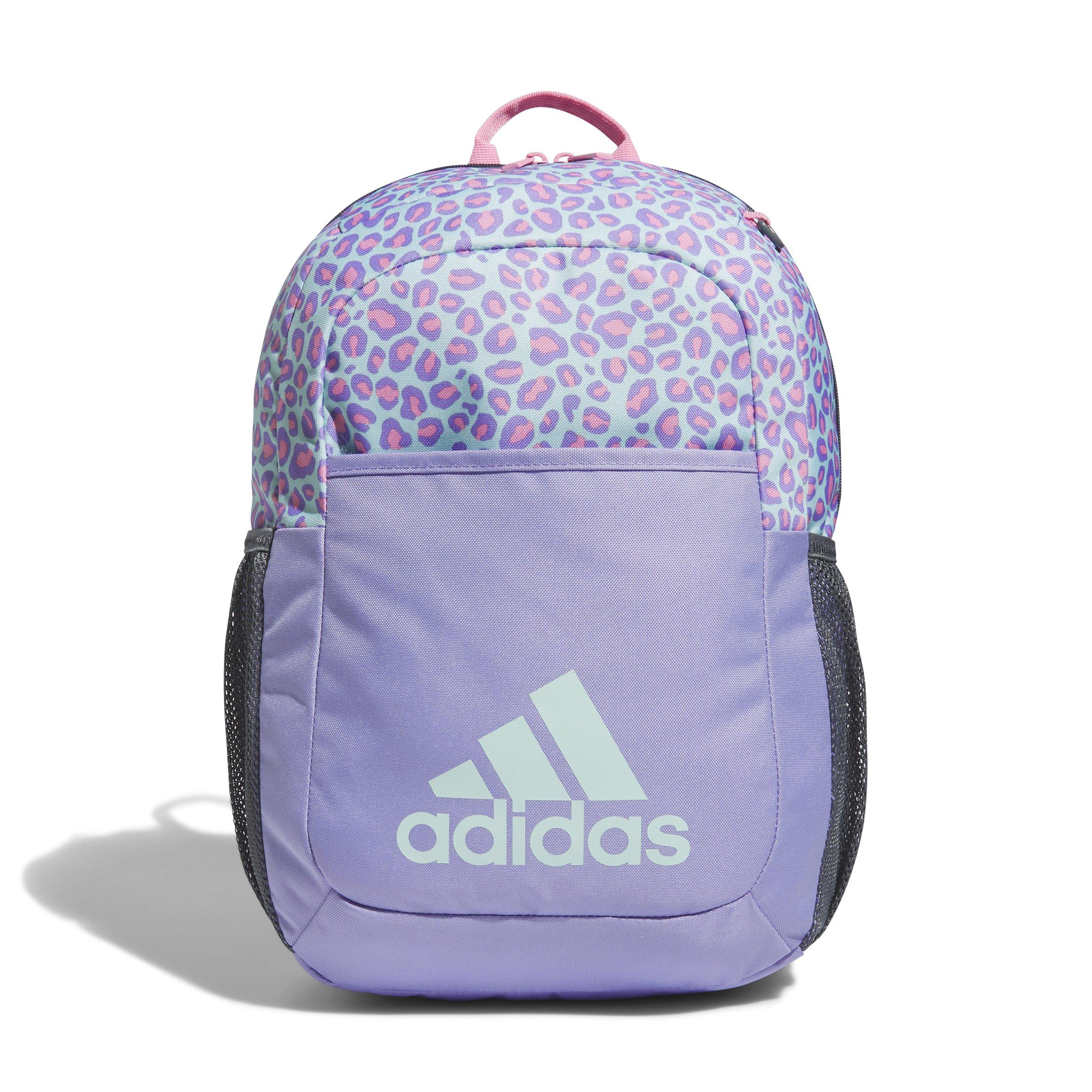 Pink and grey adidas backpack best sale