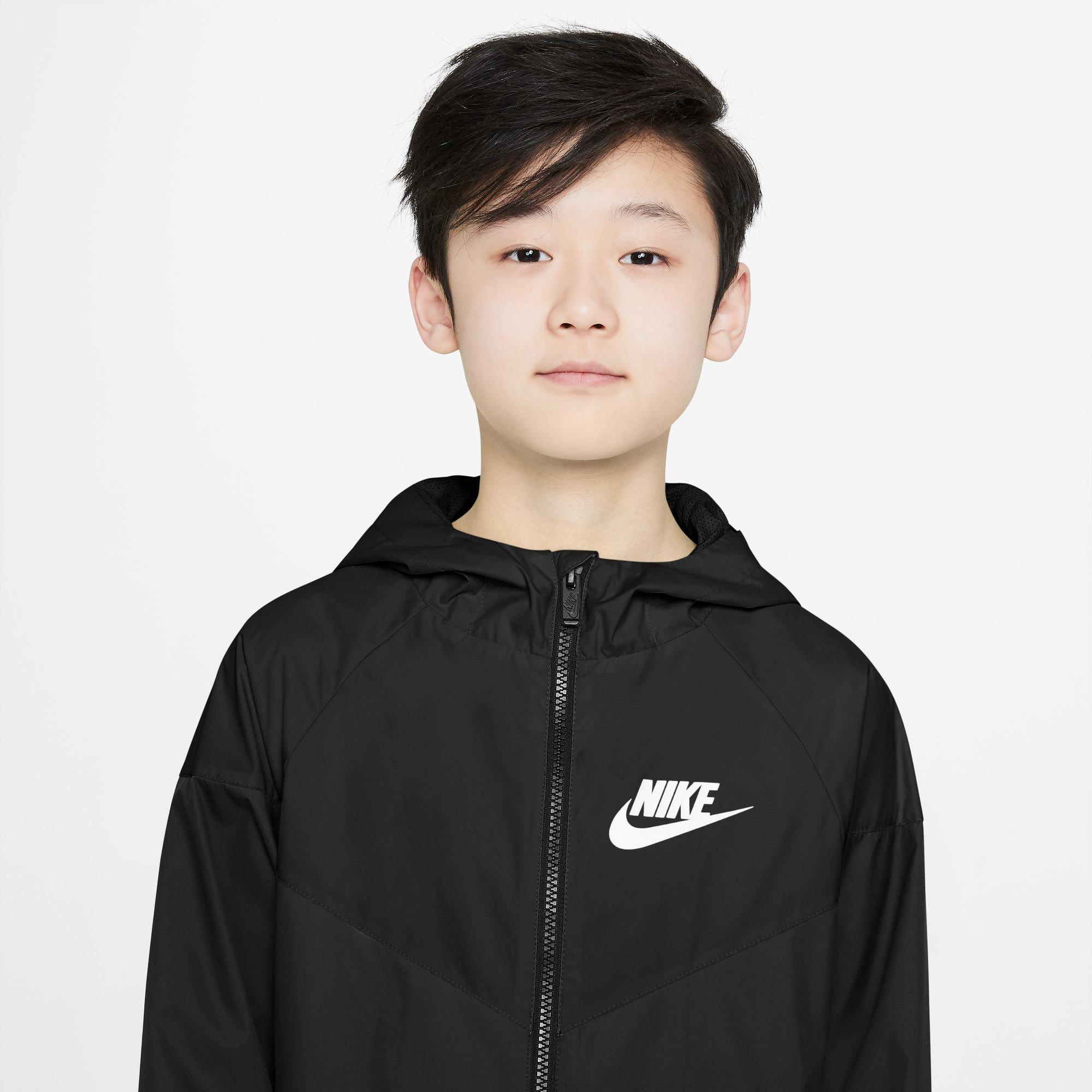 Nike Kids Black Sportswear Windrunner Jacket