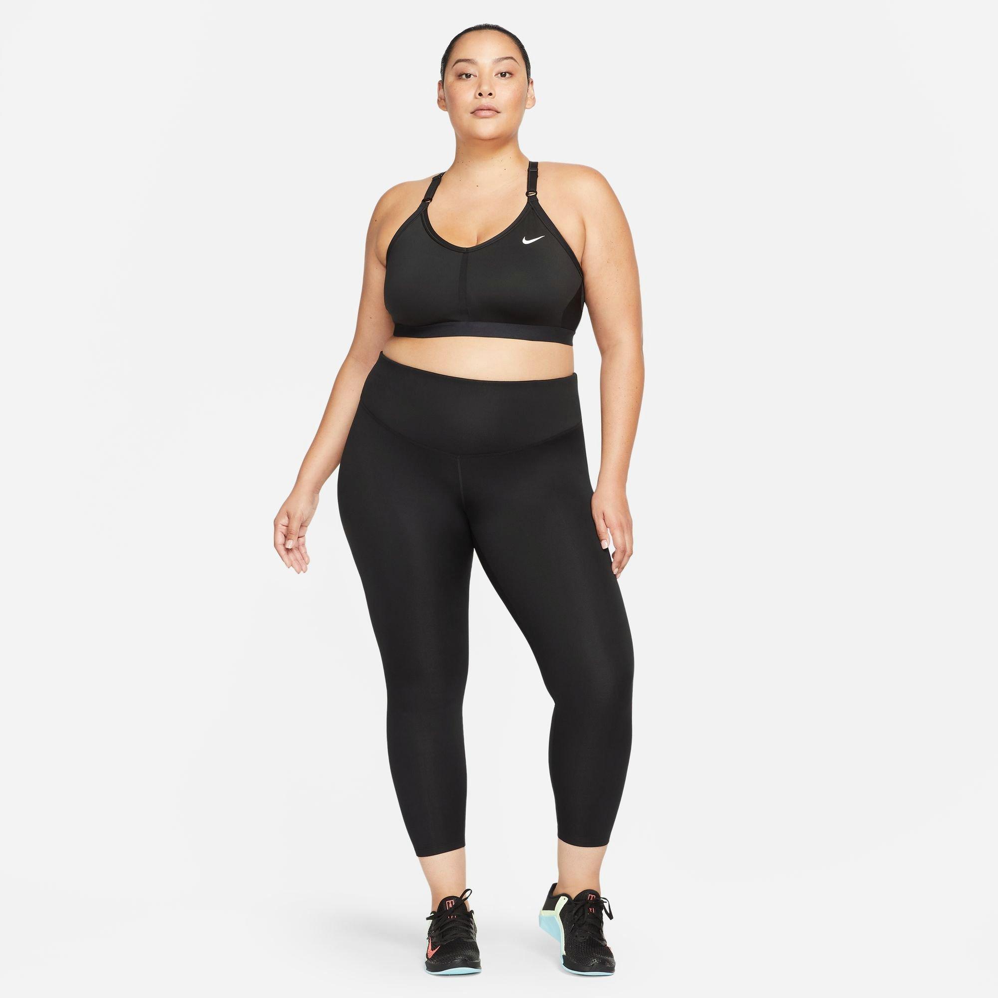 Nike Indy Women's Light Support Sports Bra (Plus Size) White/Black (1X) at   Women's Clothing store