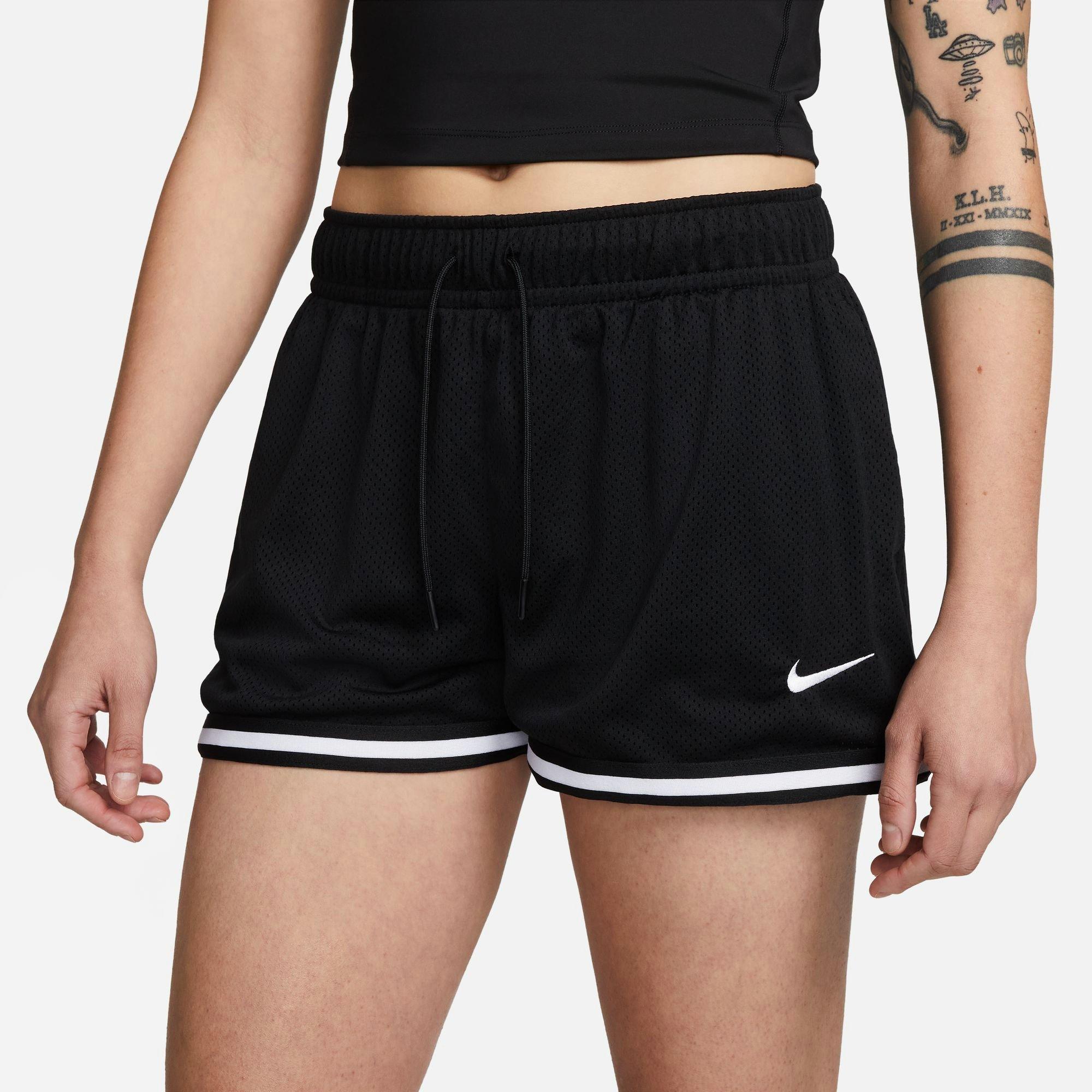 Nike Women's Sportswear Essentials Mesh Mid-Rise Shorts