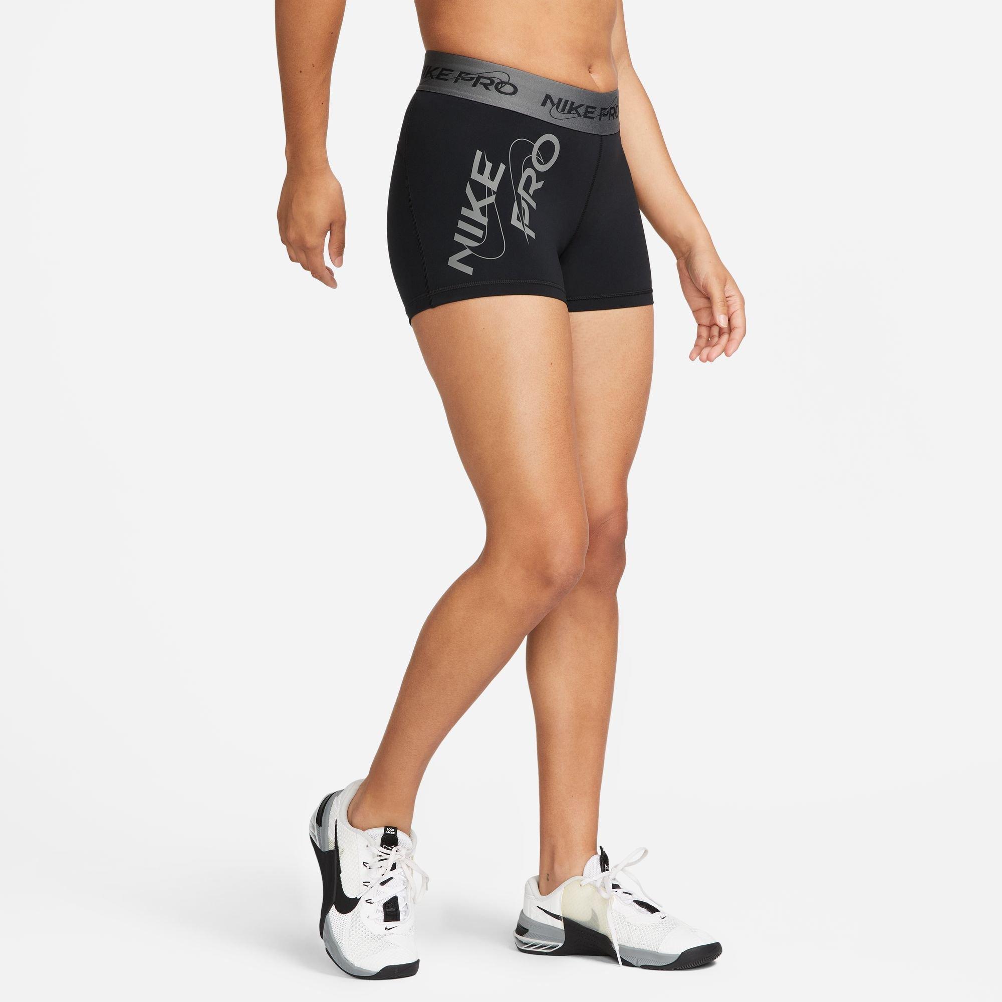  Nike Pro Women's Mid-Rise 3 Graphic Shorts (Medium