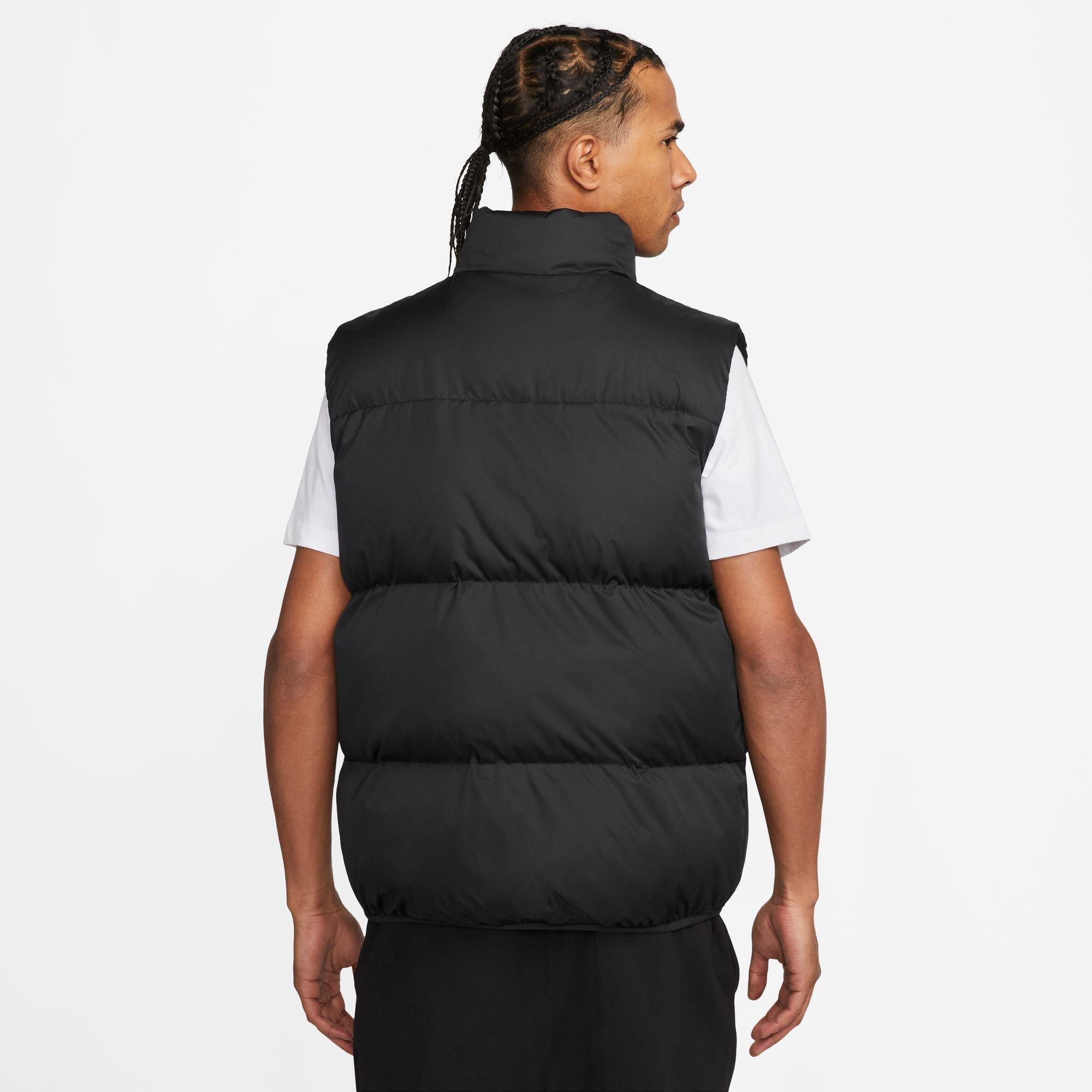 Nike Sportswear Club PrimaLoft PUFFER Down Vest Black White Logo Tech Men  sz M