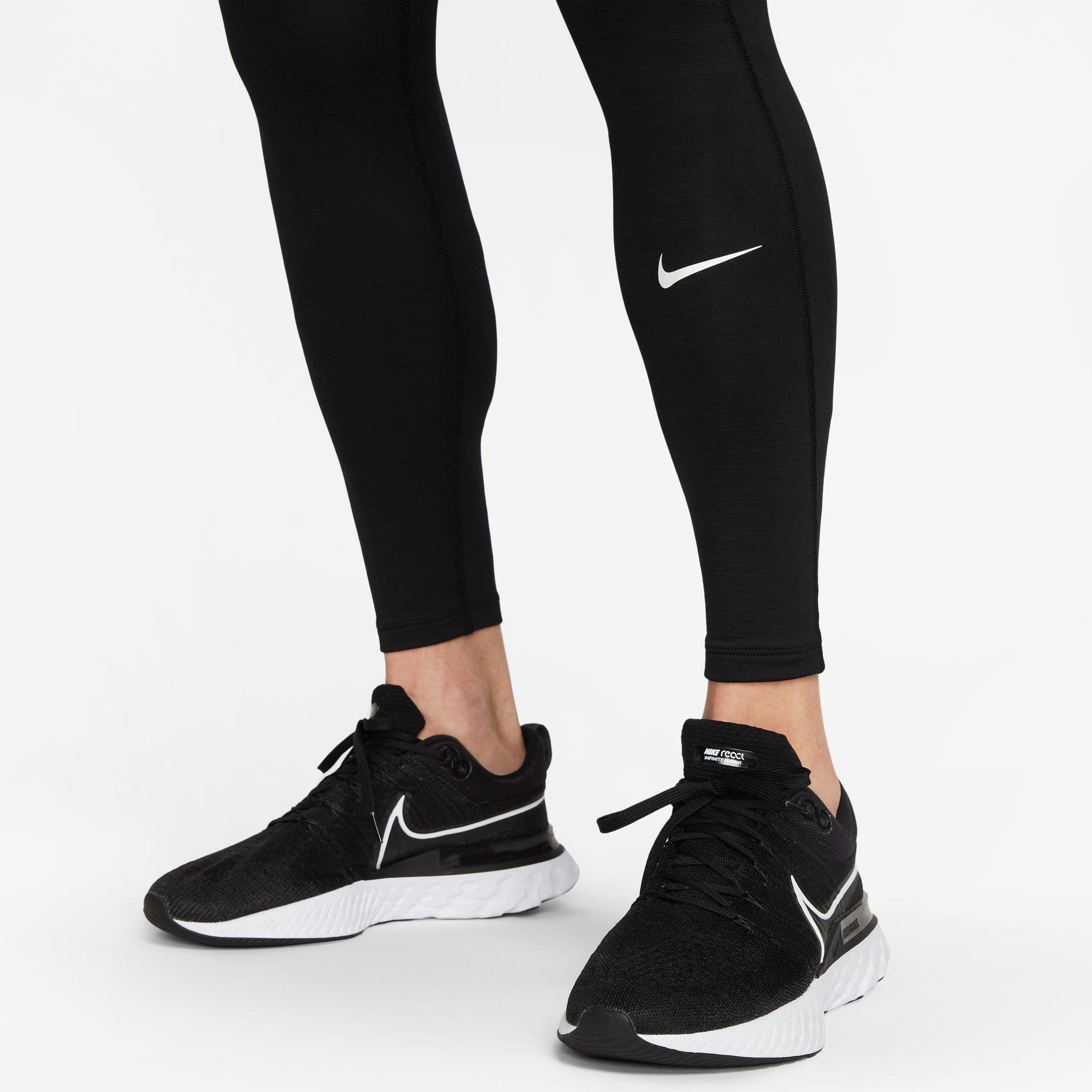 Nike Pro Warm Logo Leggings In Black