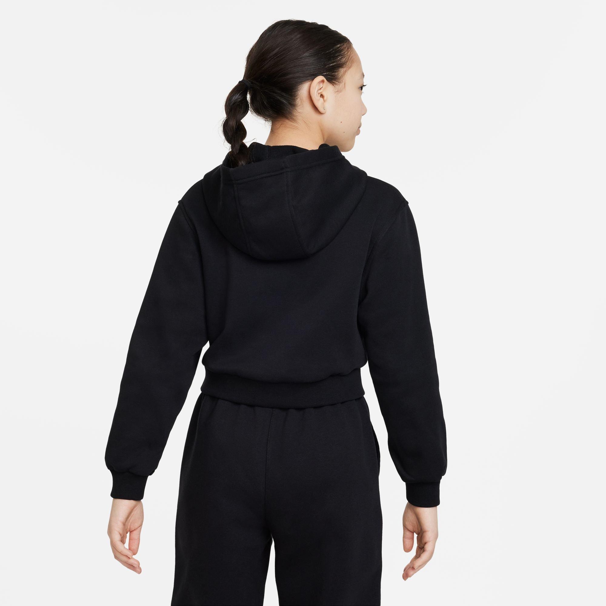 Girls' Sportswear Club Fleece Cropped Hoodie