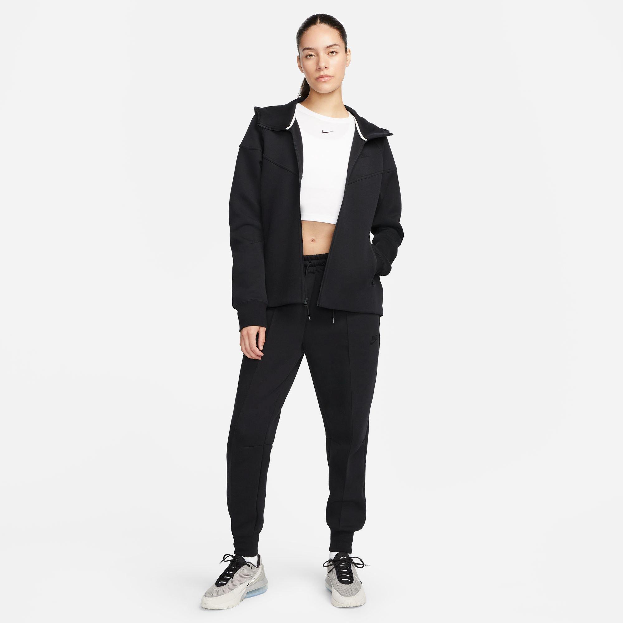 Nike - Women - Tech Fleece Full-Zip Hoodie - Red Stardust/Black