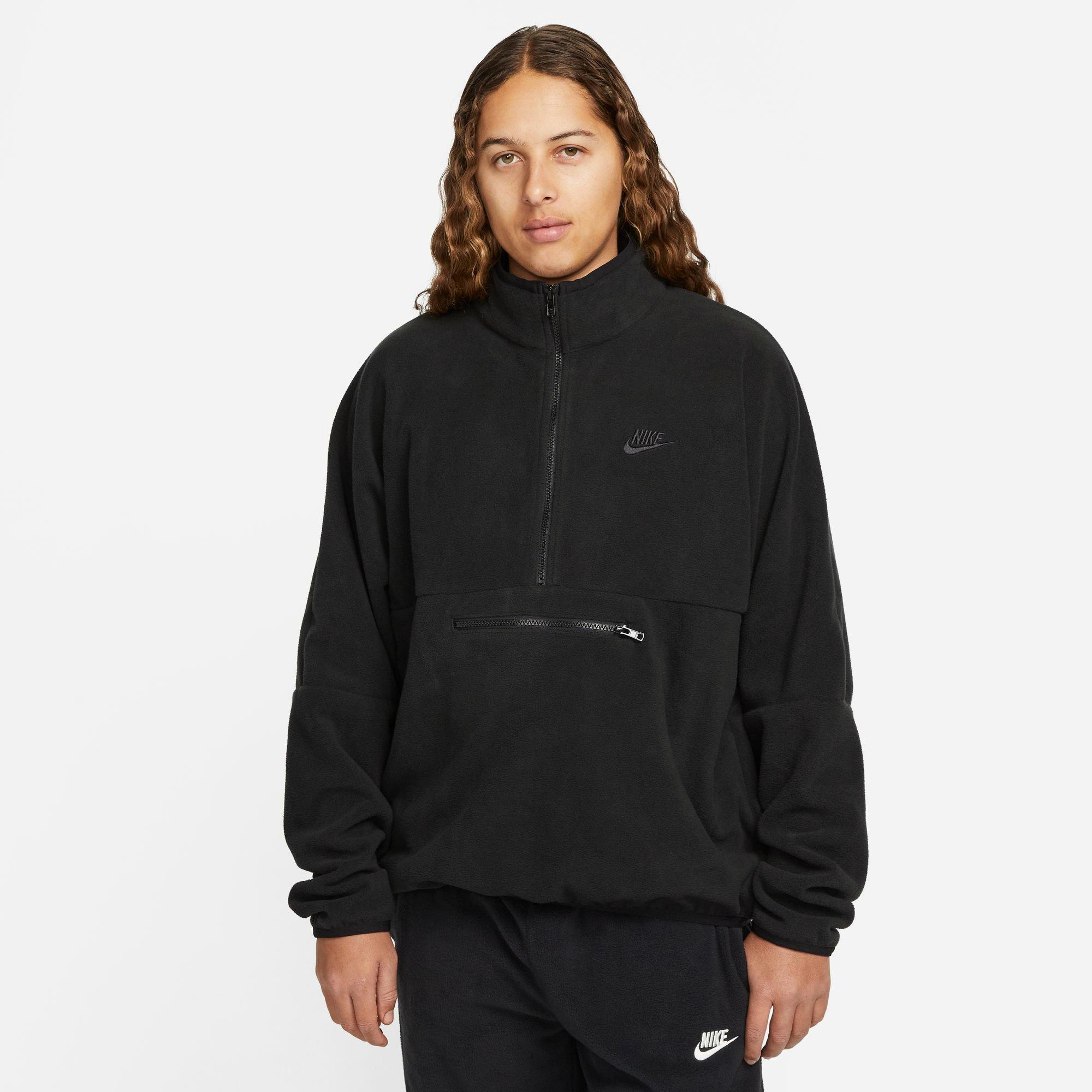 Nike half zip hot sale top grey