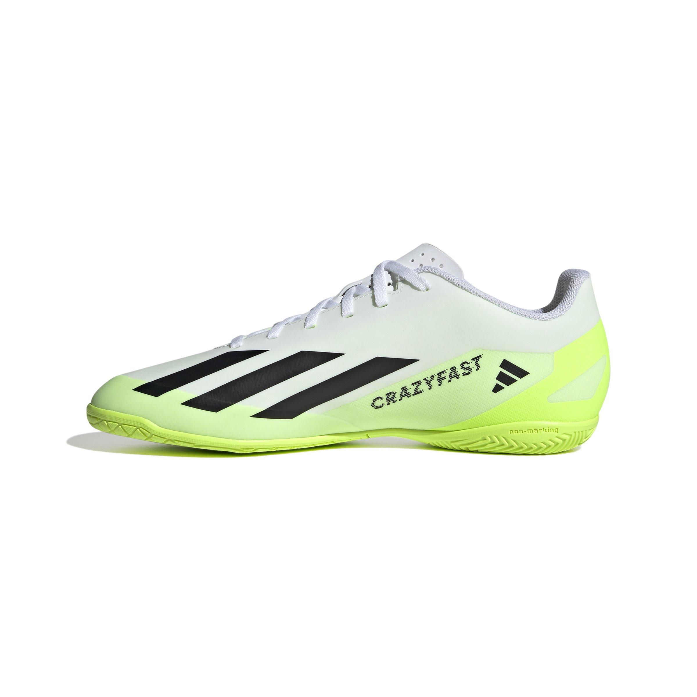 Black and white outlet indoor soccer shoes