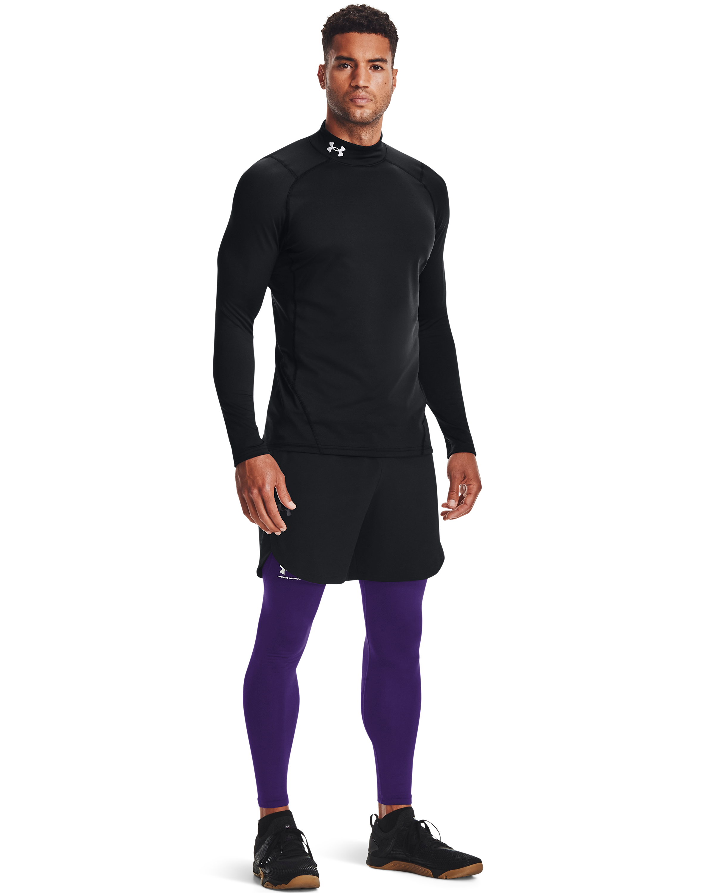 Coldgear Men's Longsleeve Armour Compression Mock - Baseball Town