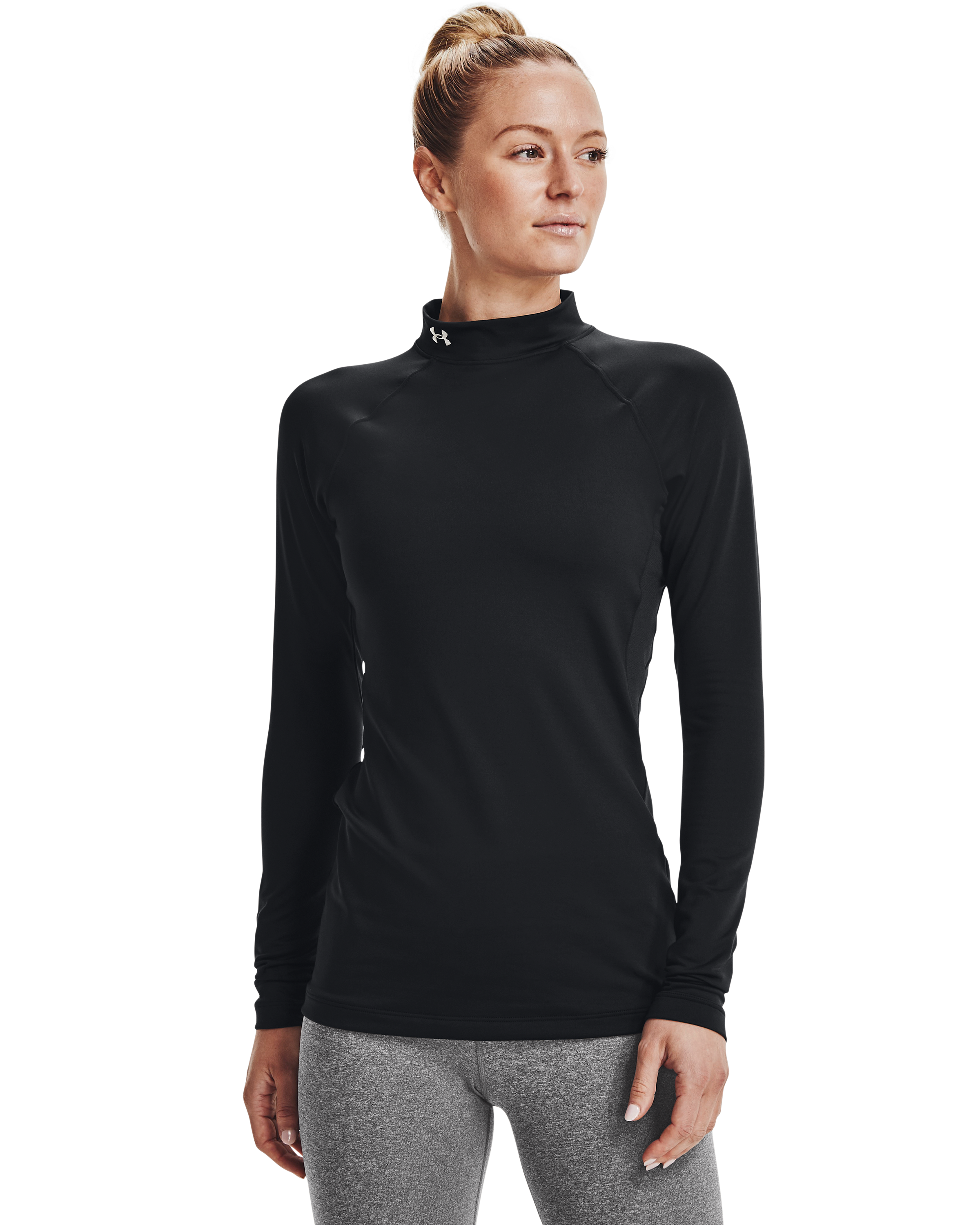 UA ColdGear Authentics Mockneck long-sleeve base layer for women