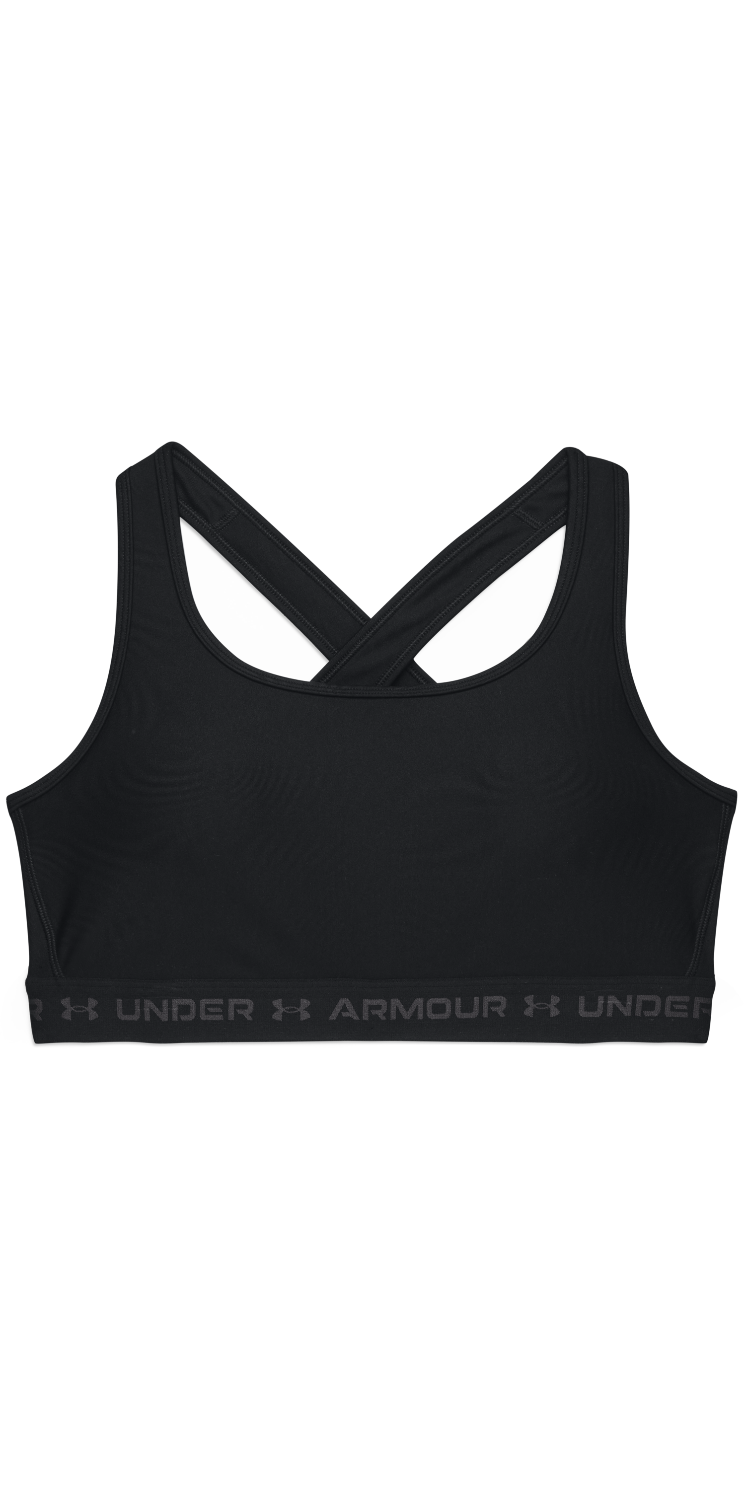 Under Armour DFO Crossback Mid Sports Bra for Women - Red/White