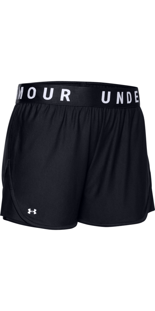 Women's Large Black & White UA Play Up Shorts
