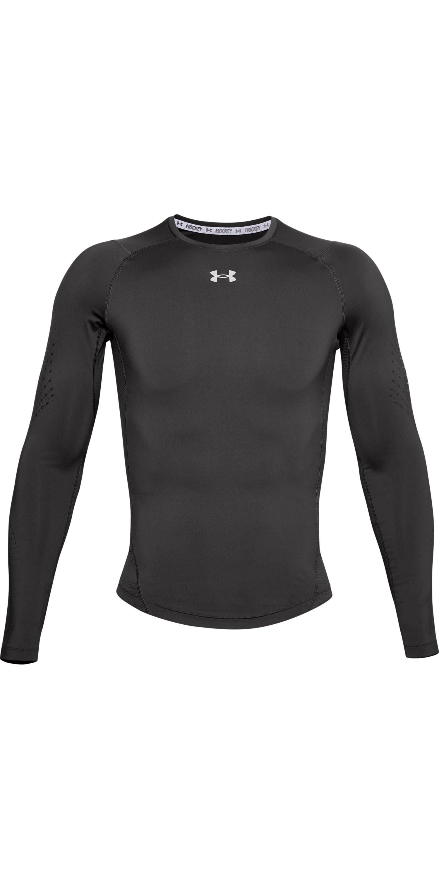 Under Armour Men's Heatgear Fitted Long Sleeve Shirt, Large, Black