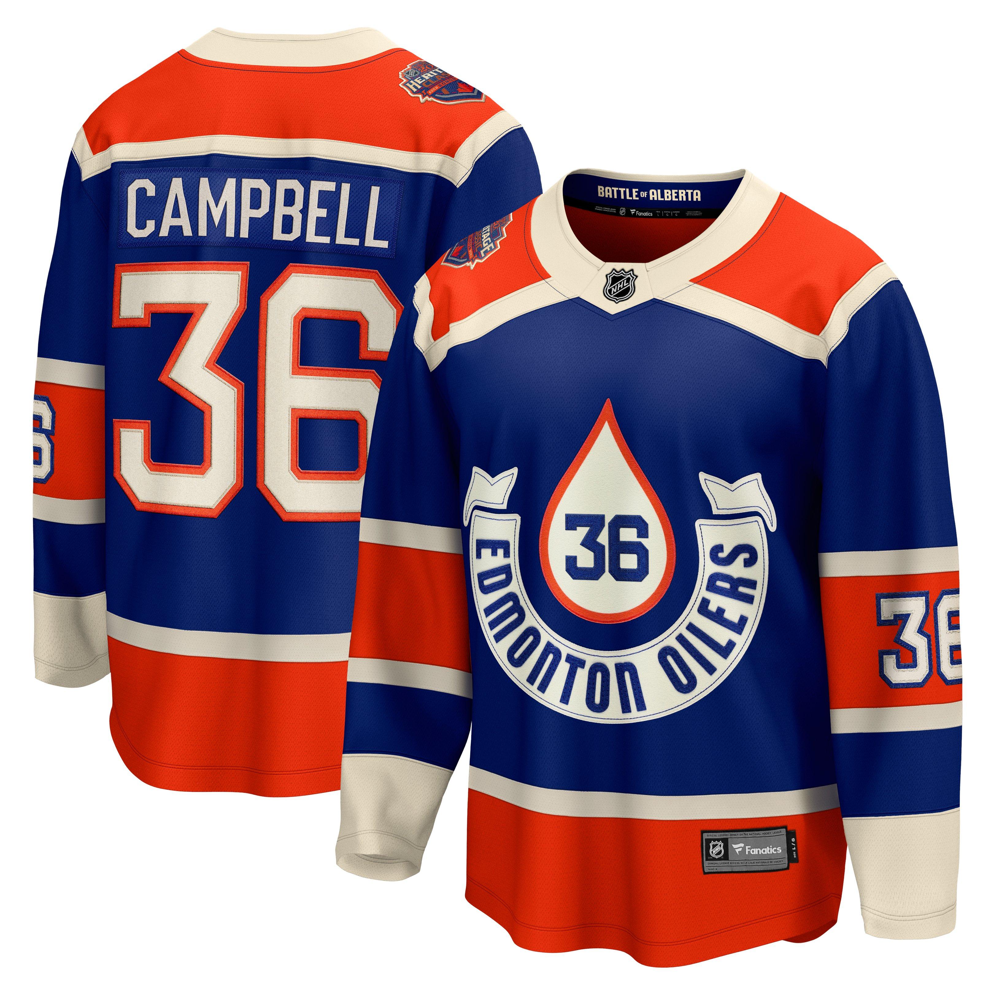 Men s Edmonton Oilers Jack Campbell 2023 Heritage Classic Premier Breakaway Jersey