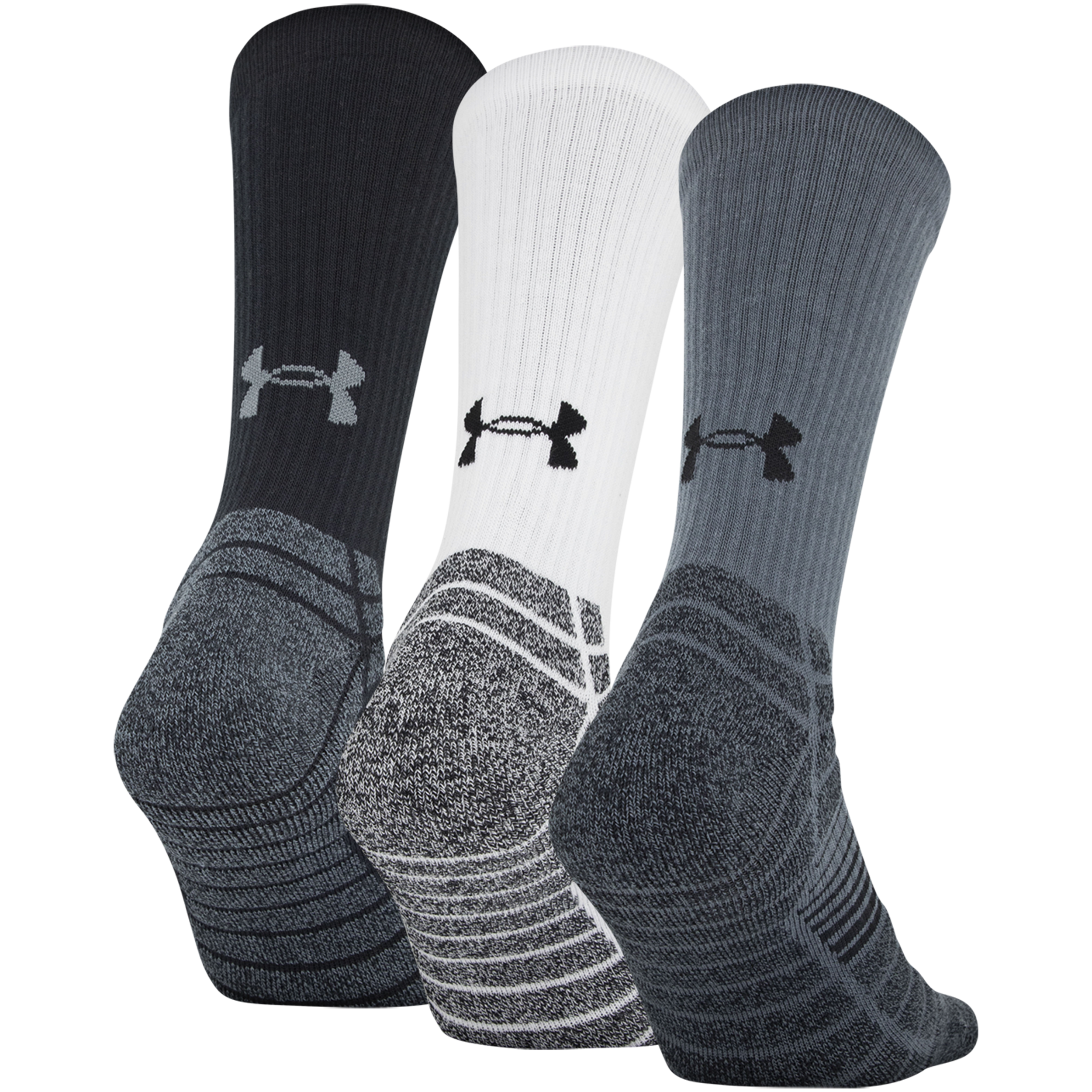 Under Armour Socks - Adult UA Elevated Crew 3PK – Oval Sport Store