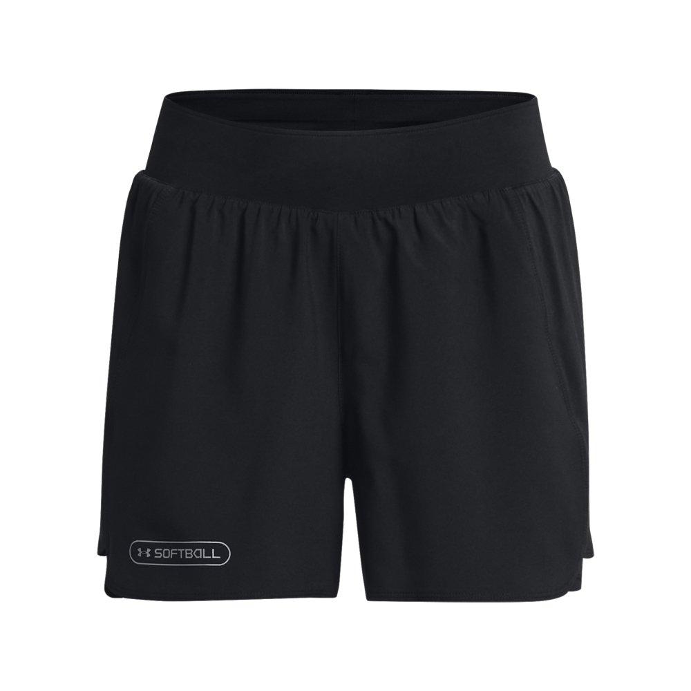 Women's 2-in-1 Fitness Cardio Shorts - Black DOMYOS