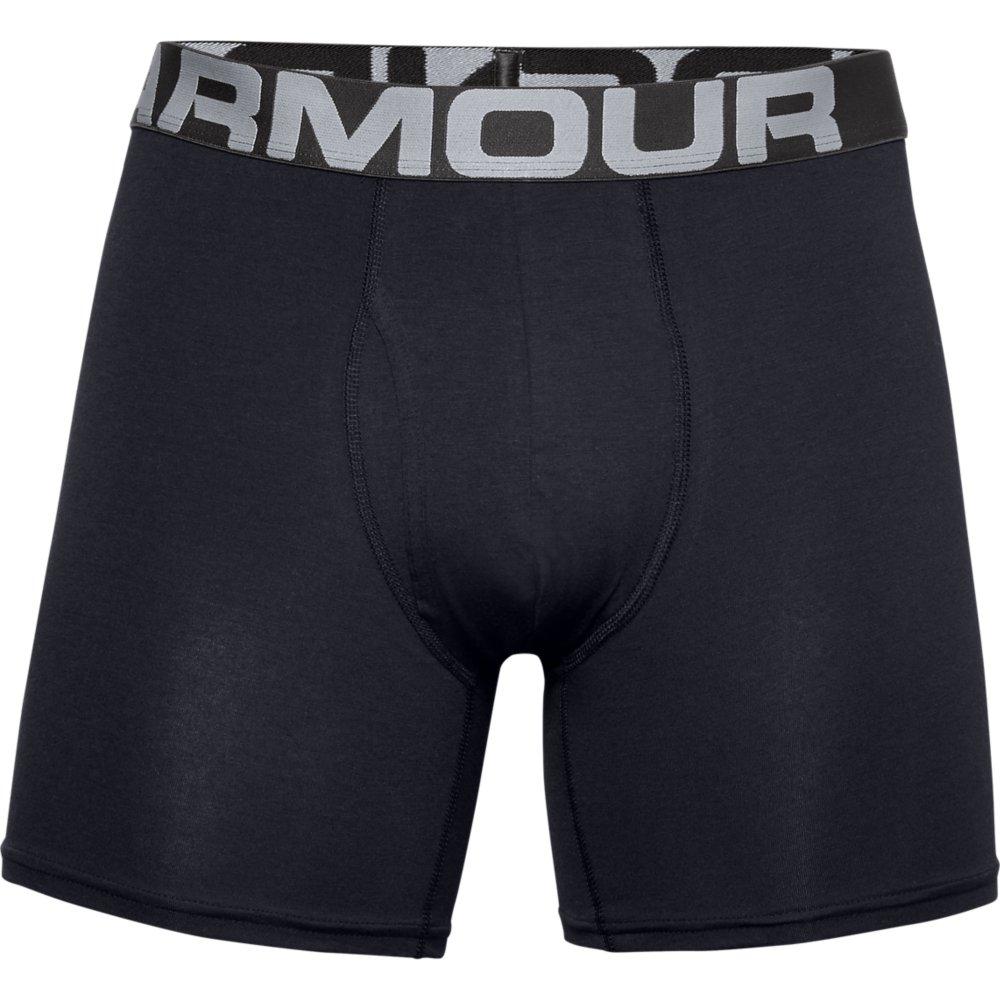 $49 Under Armour Men Underwear Black Statement Microfiber 6 Boxer Brief  Size S