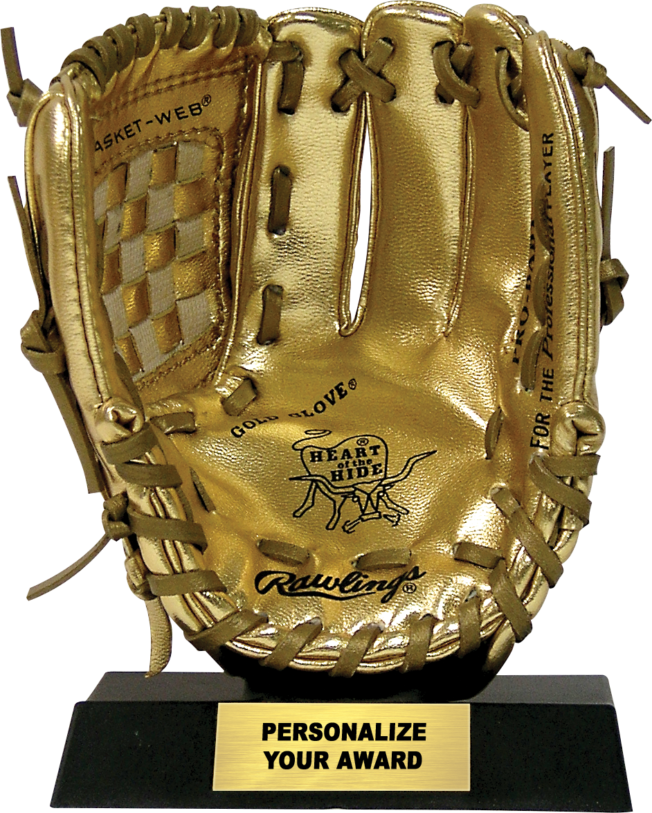 Players Series Miniature Gold Glove Award Trophy