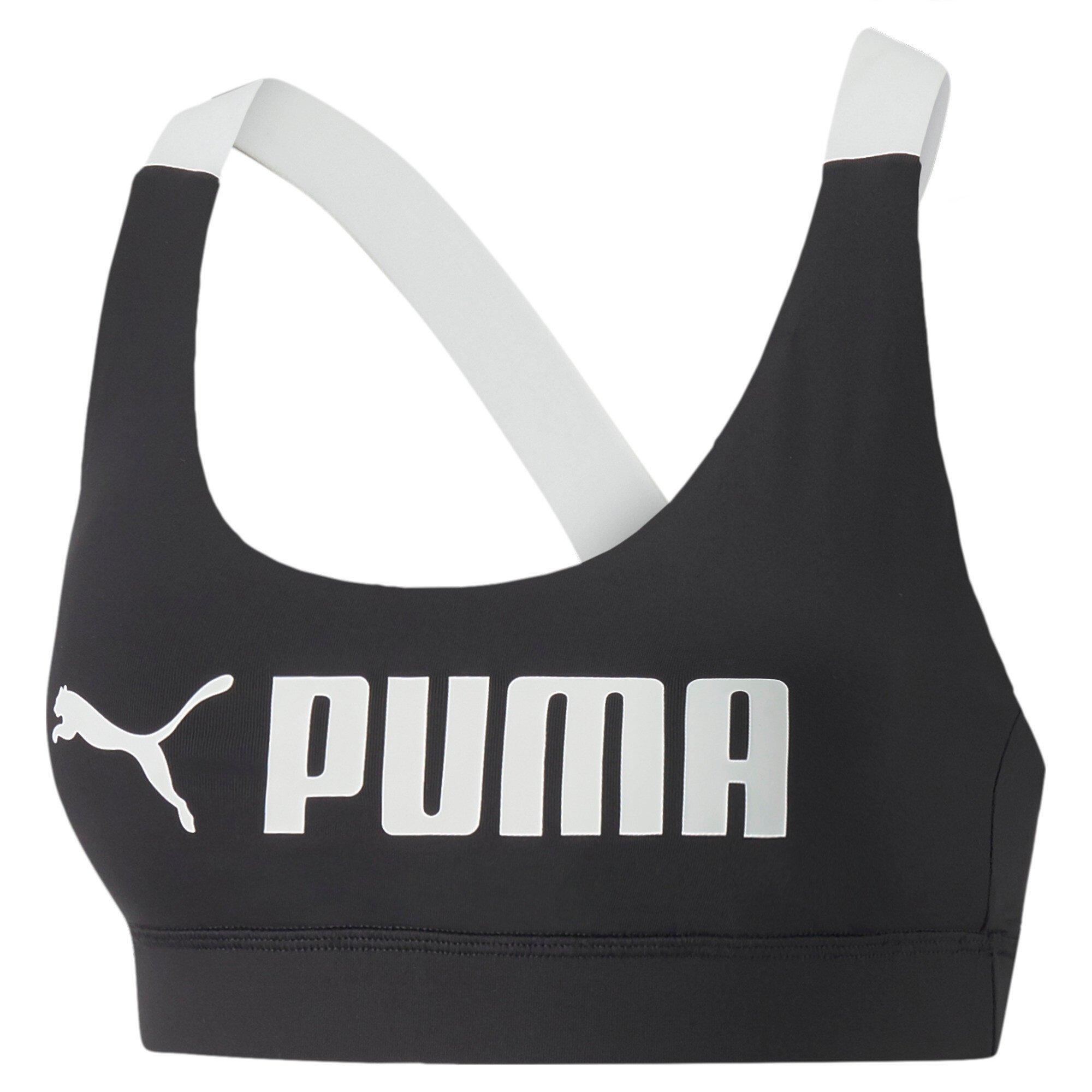 Puma 4Keeps BR Mid Impact Sports Bra White