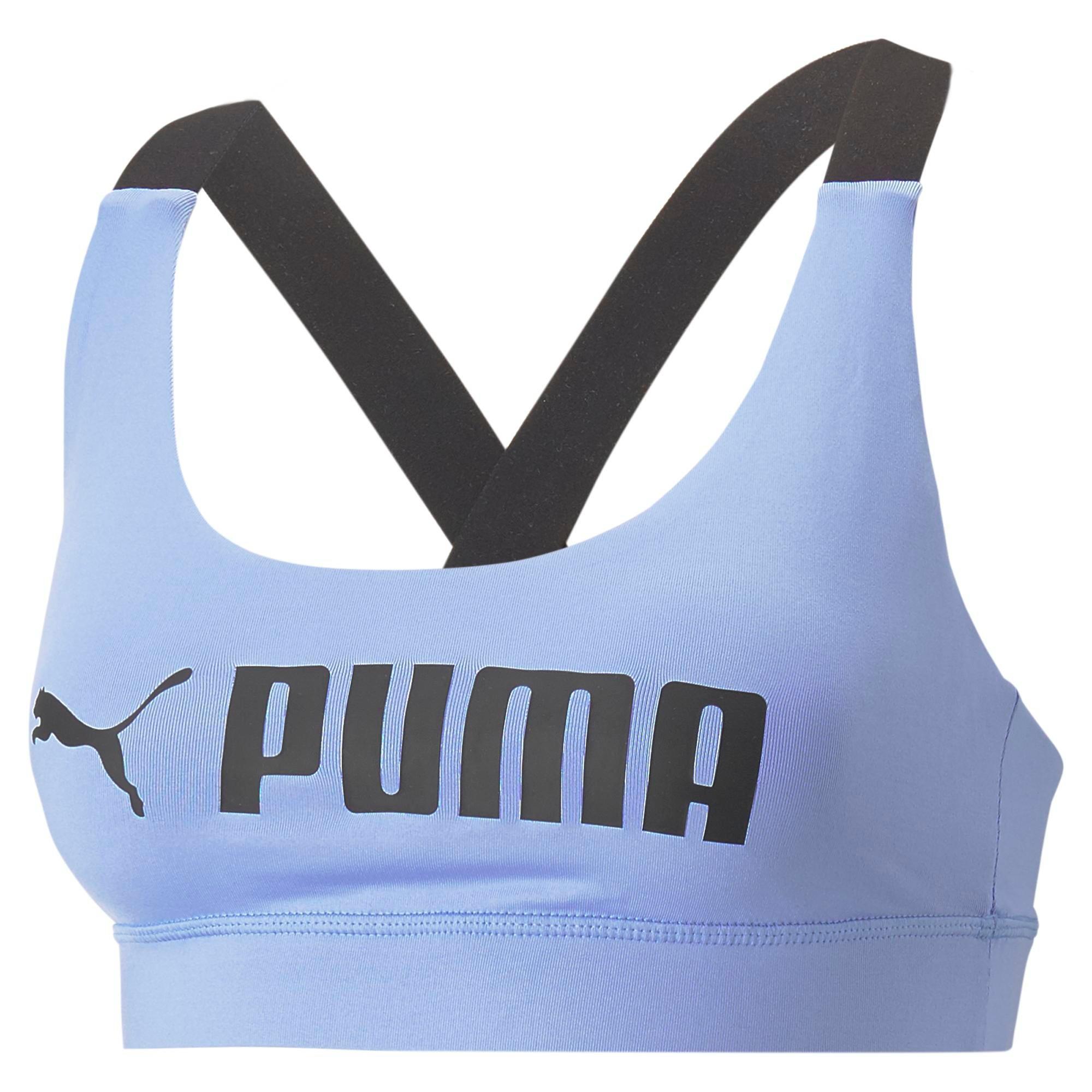 Under Armour HeatGear Armour Mid Padless Sports Bra Baja Blue, £13.00