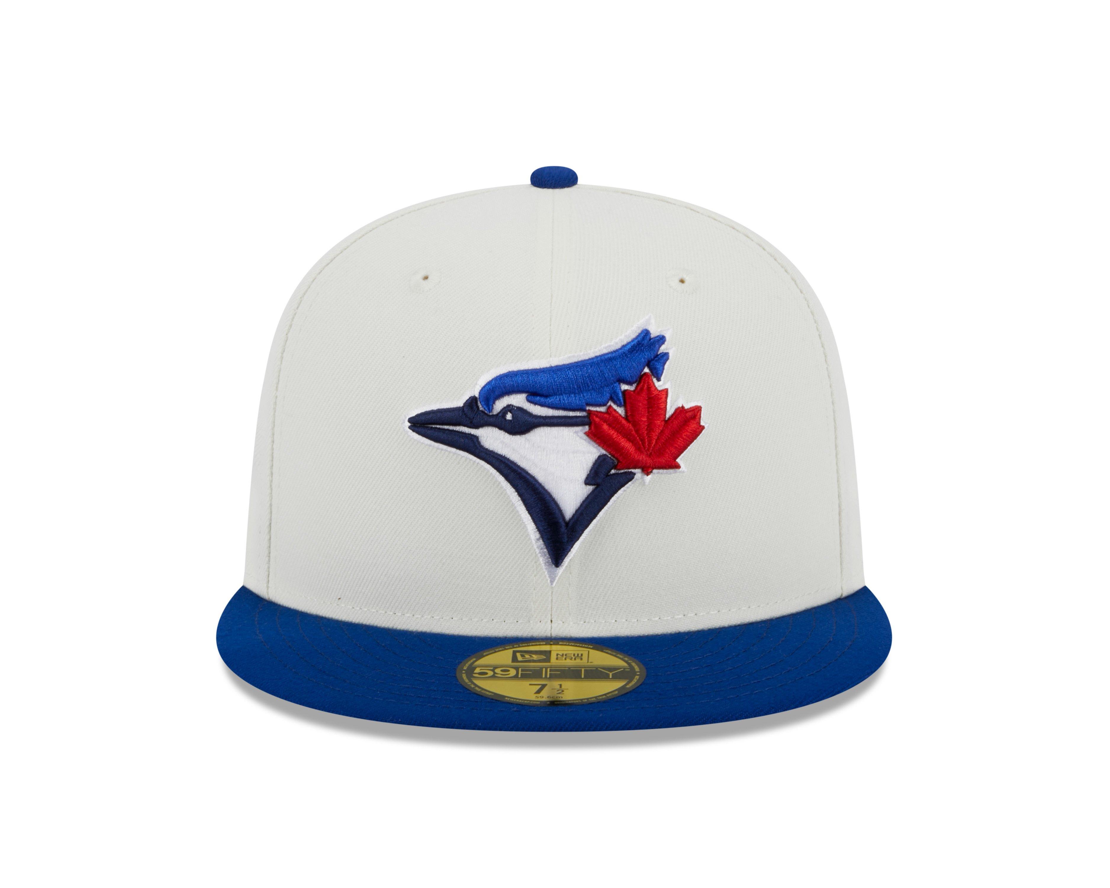 Men's New Era Stone/Royal Toronto Blue Jays Retro 59FIFTY Fitted Hat