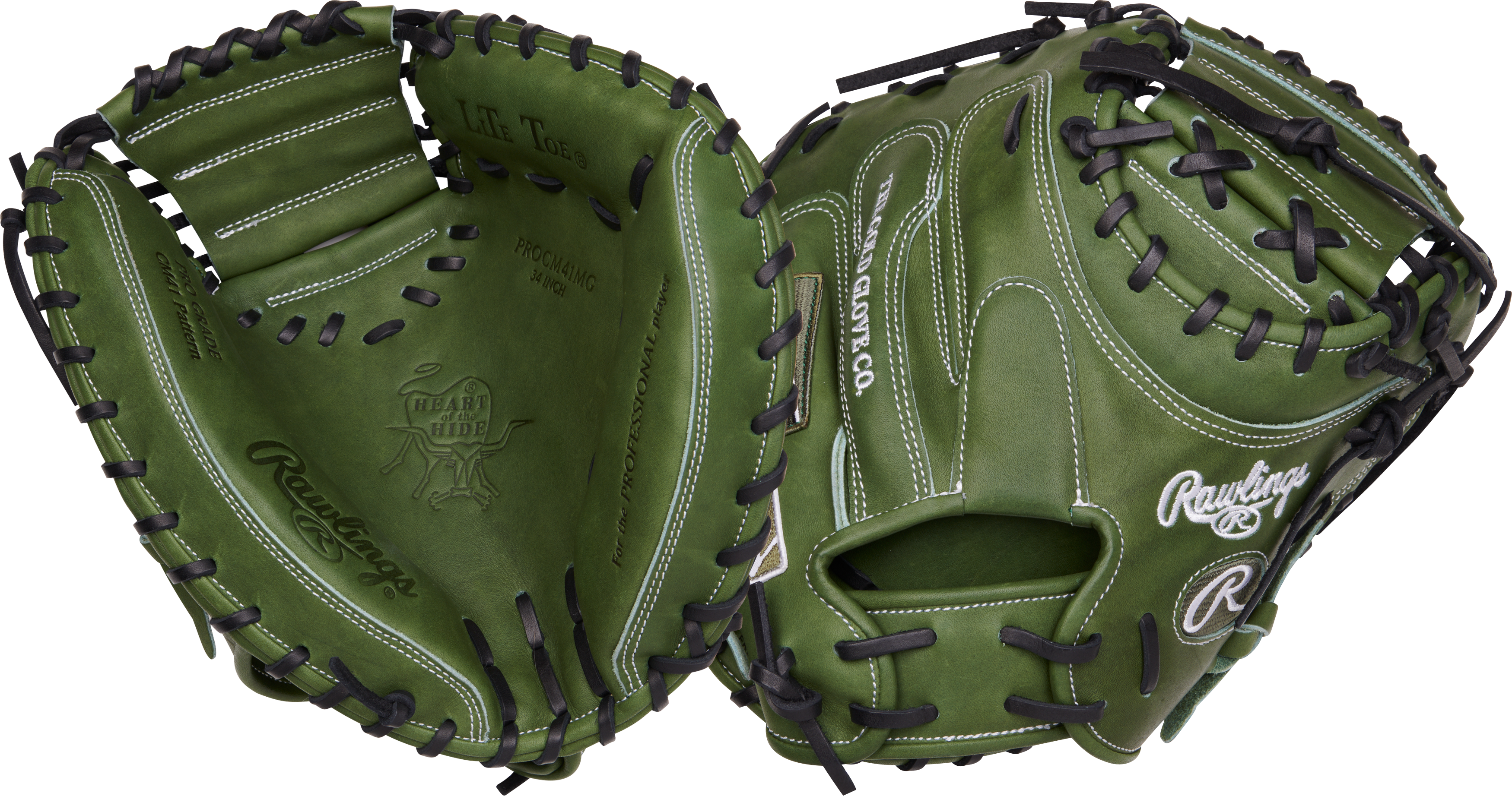 Men's Heart of the Hide 34" Solid Web Catchers Mitt, Right Hand Throw